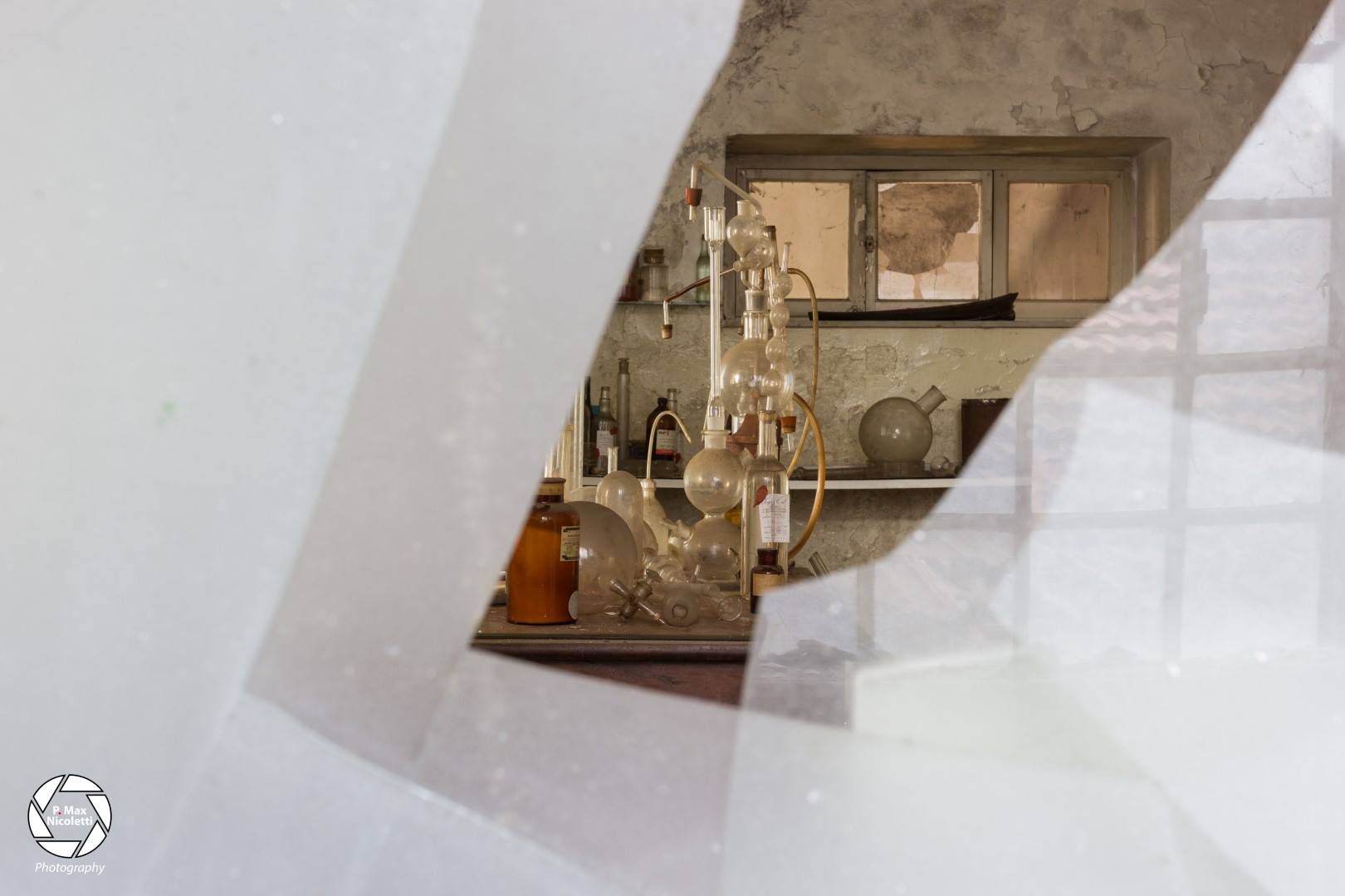 Through a broken windows