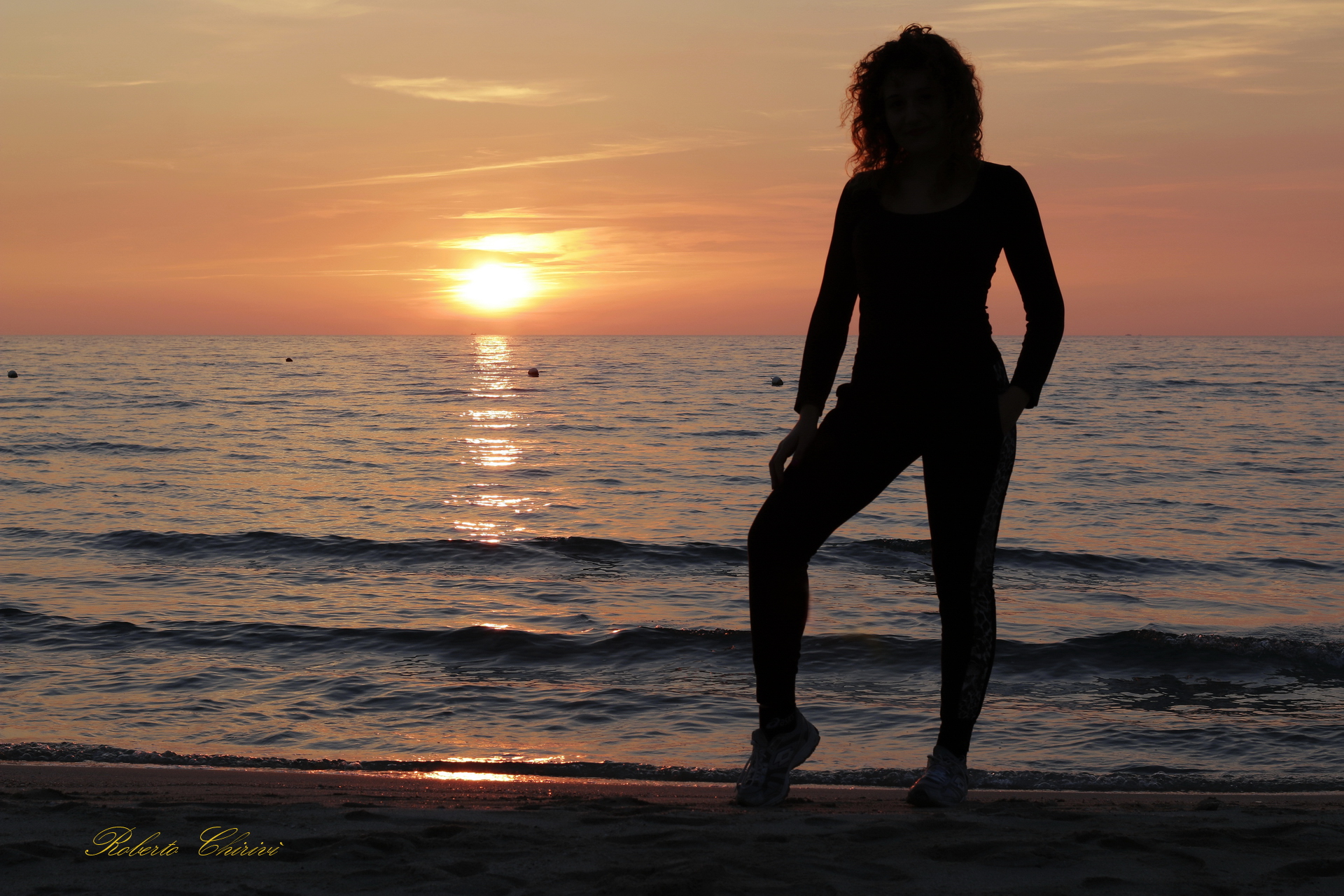 Silhouette at sunset