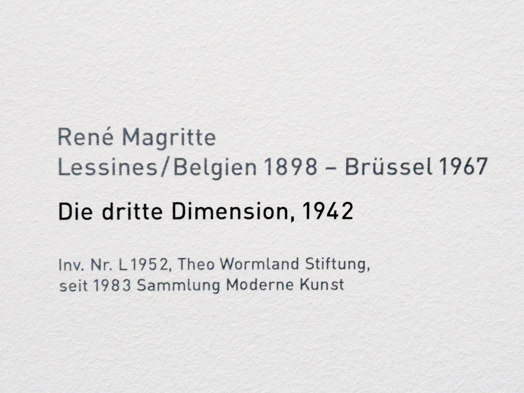 Die dritte Dimension