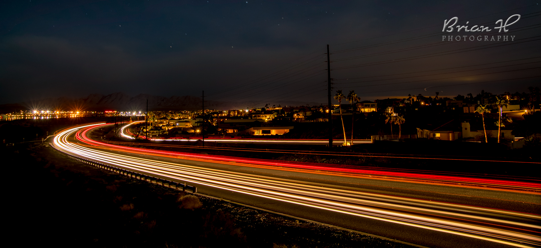 Highway 95 light trails