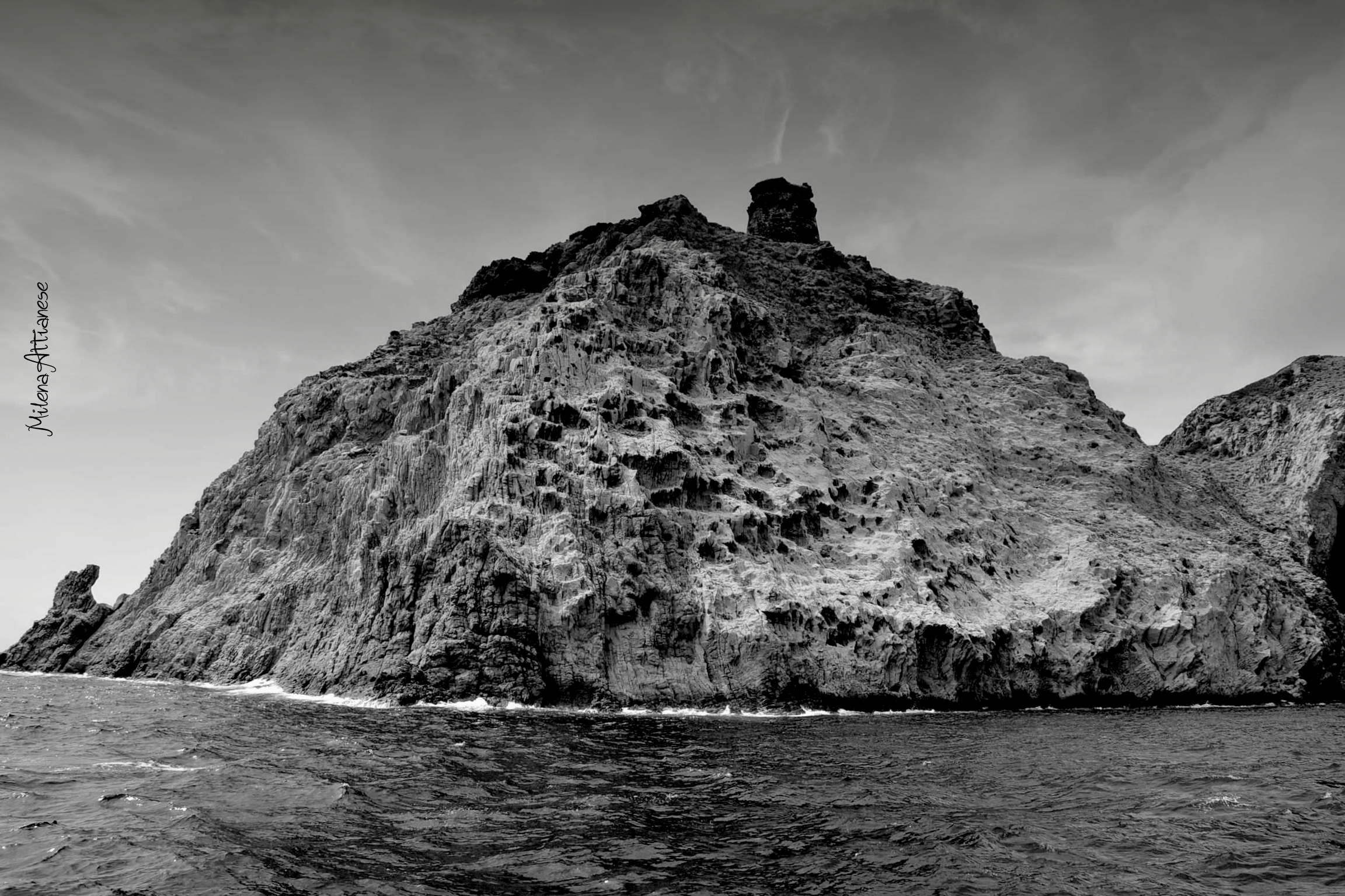 Roccia Vulcanica, isola di Capraia (Toscana)