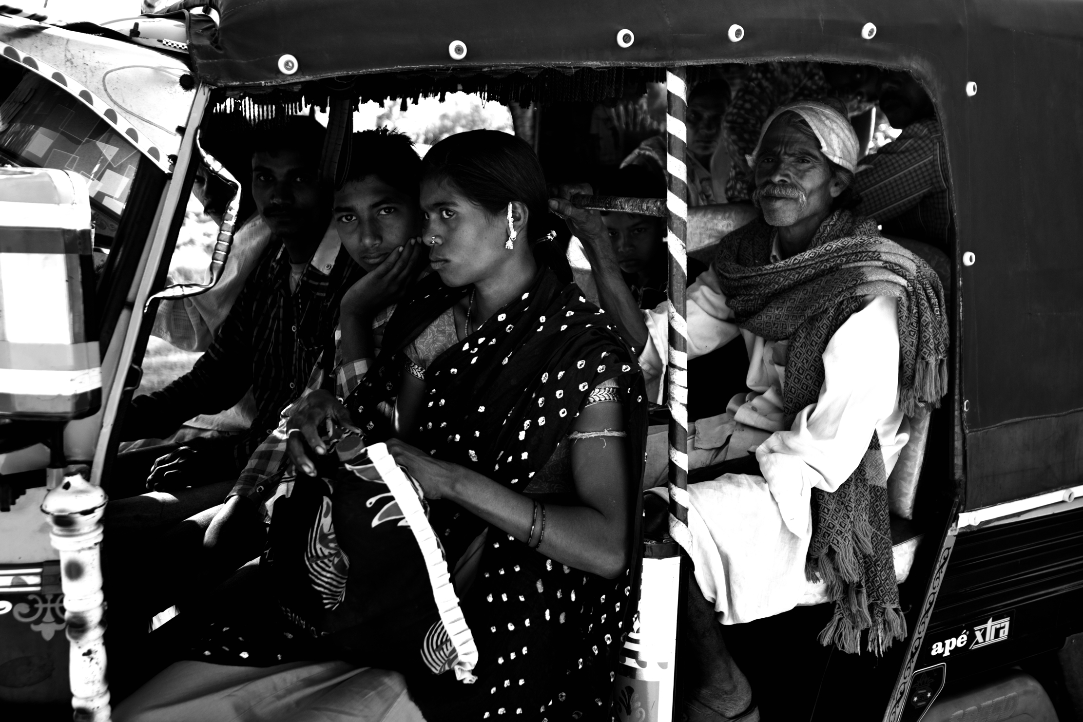 Gujarat 2015 - In un "Taxi" B&W