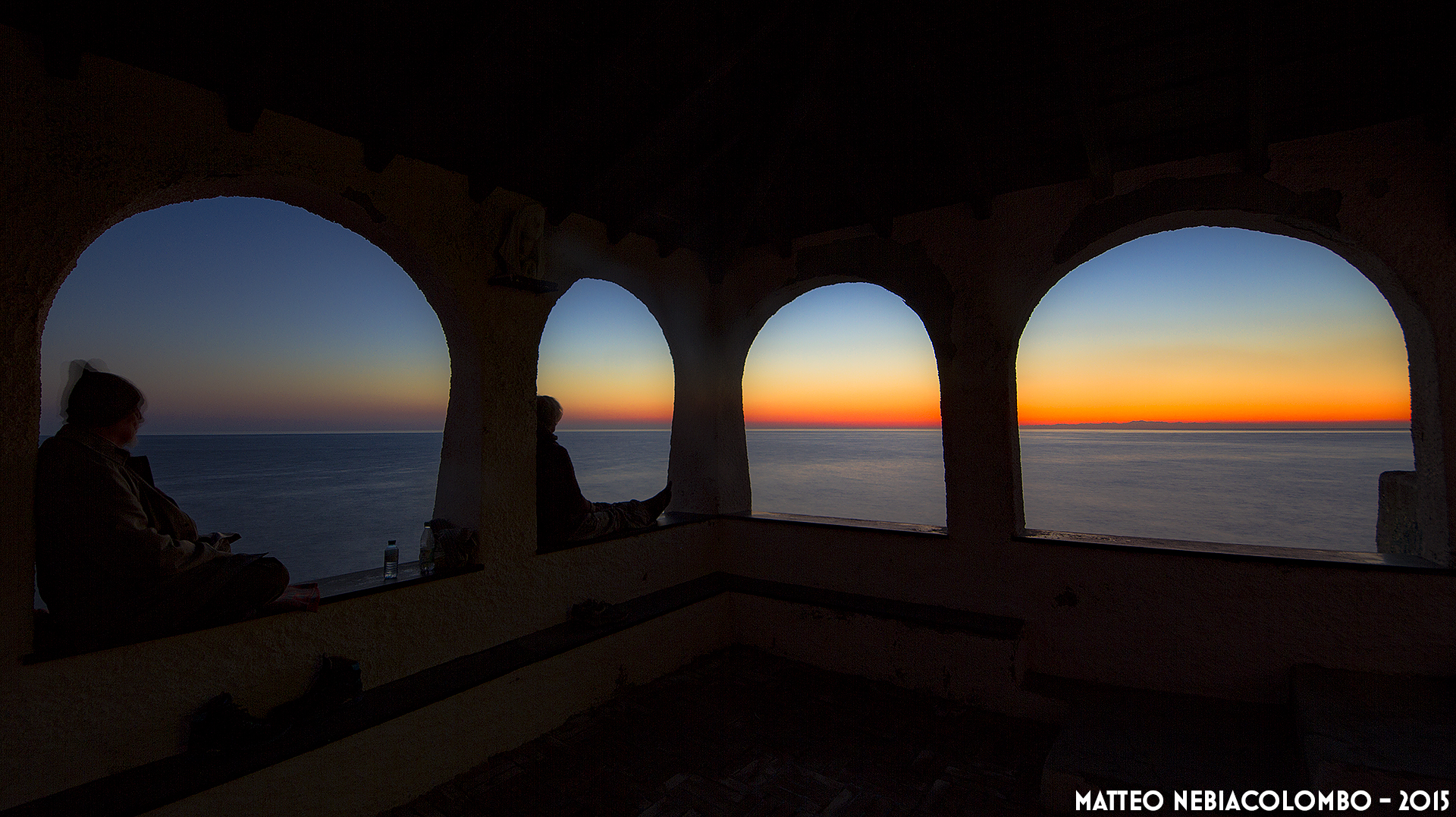 Looking at the sunset