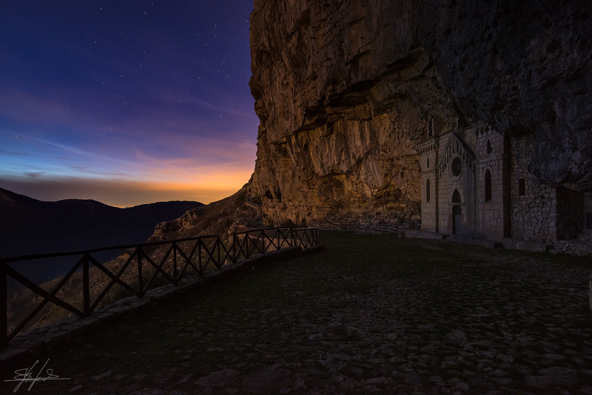 Notturna all'Eremo di San Michele (Monti Aurunci)