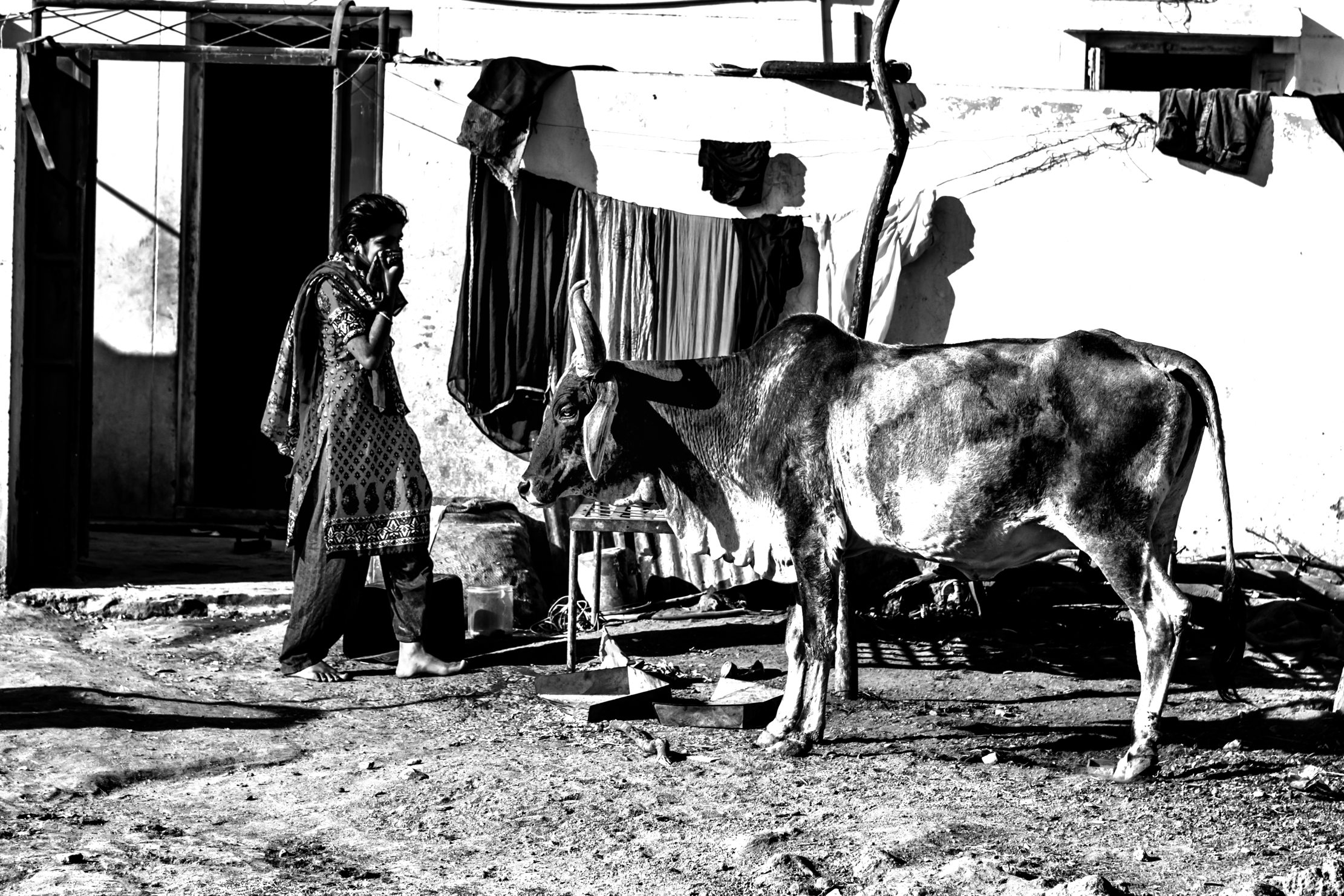 Gujarat 2015 - In un villaggio B&W