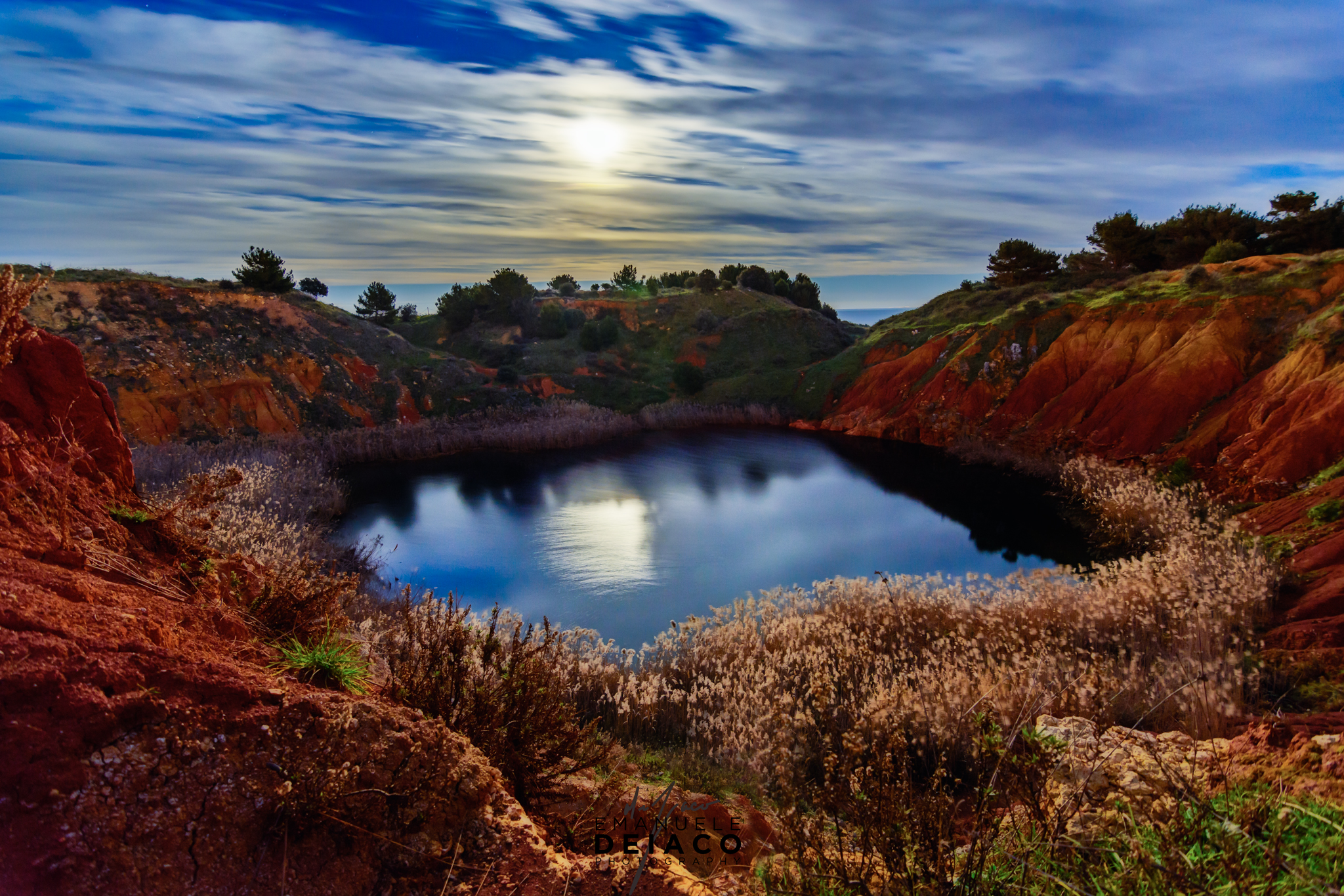 Moon on the Red Lake