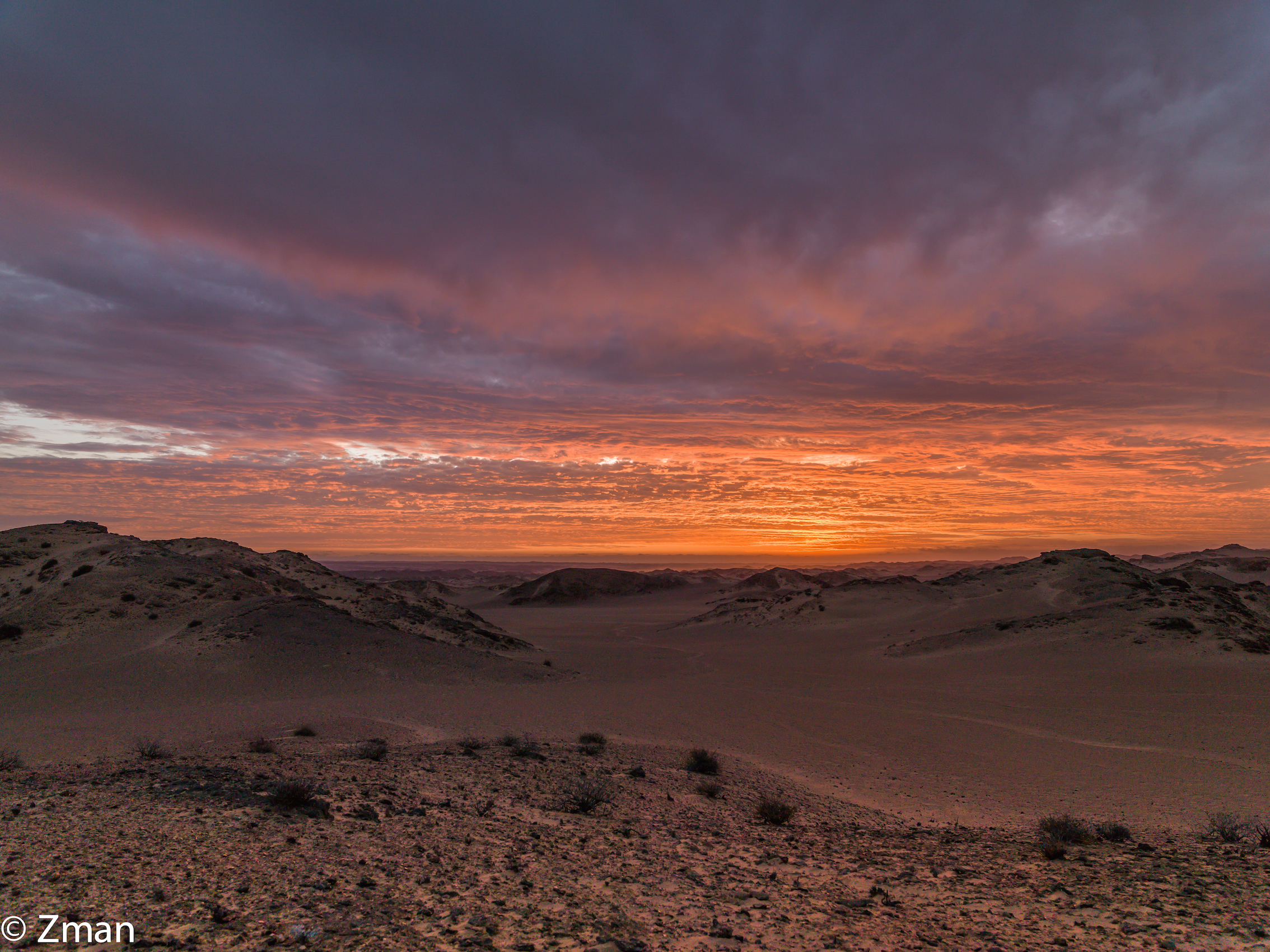 Sunset in the Desert