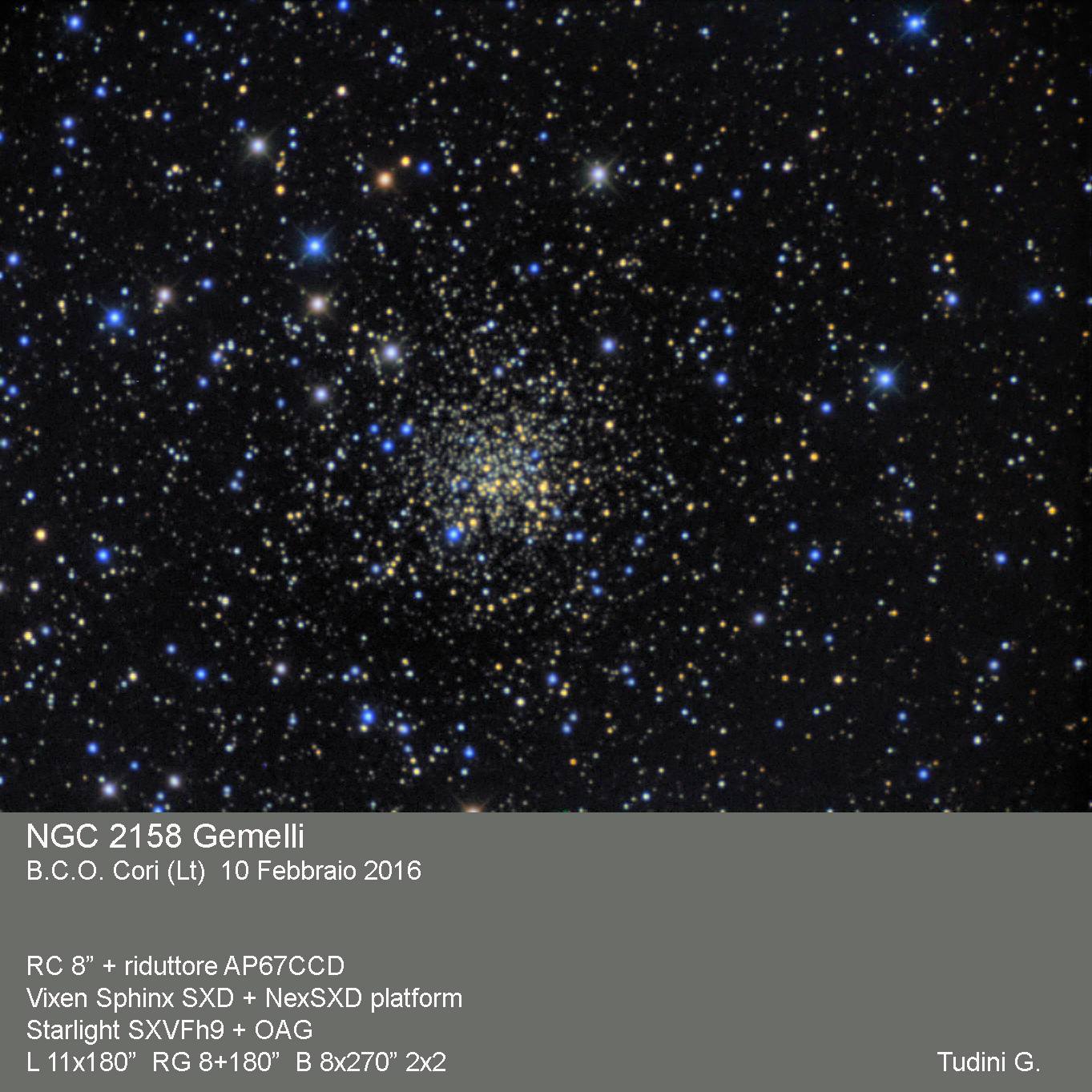 NGC 2158 .... playing with colors!