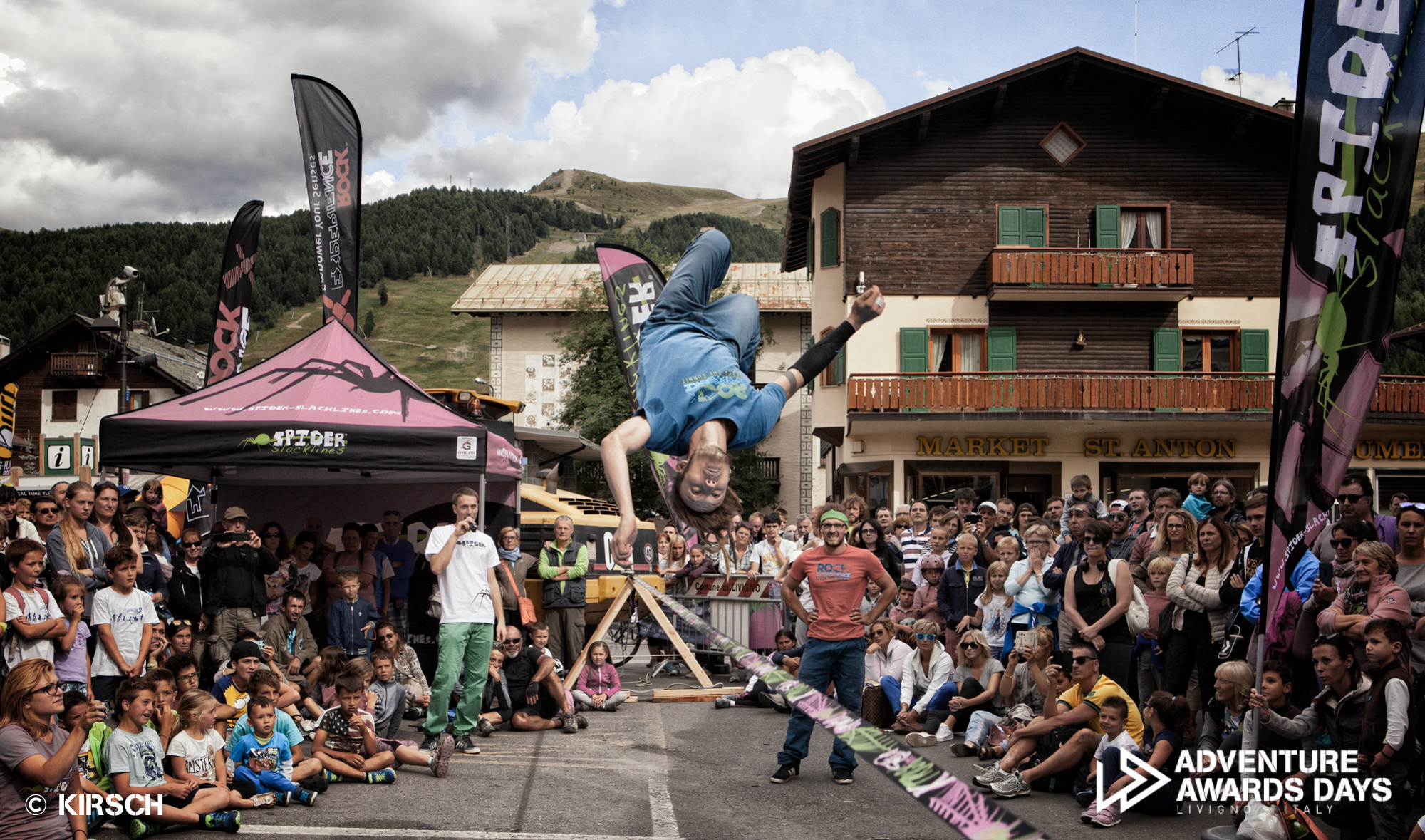 slack line back flip