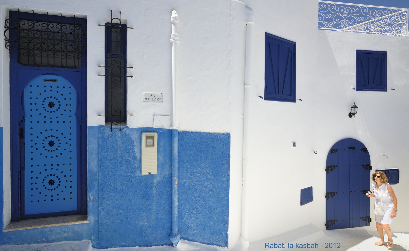 Bianco e blu...la kasbah di Rabat