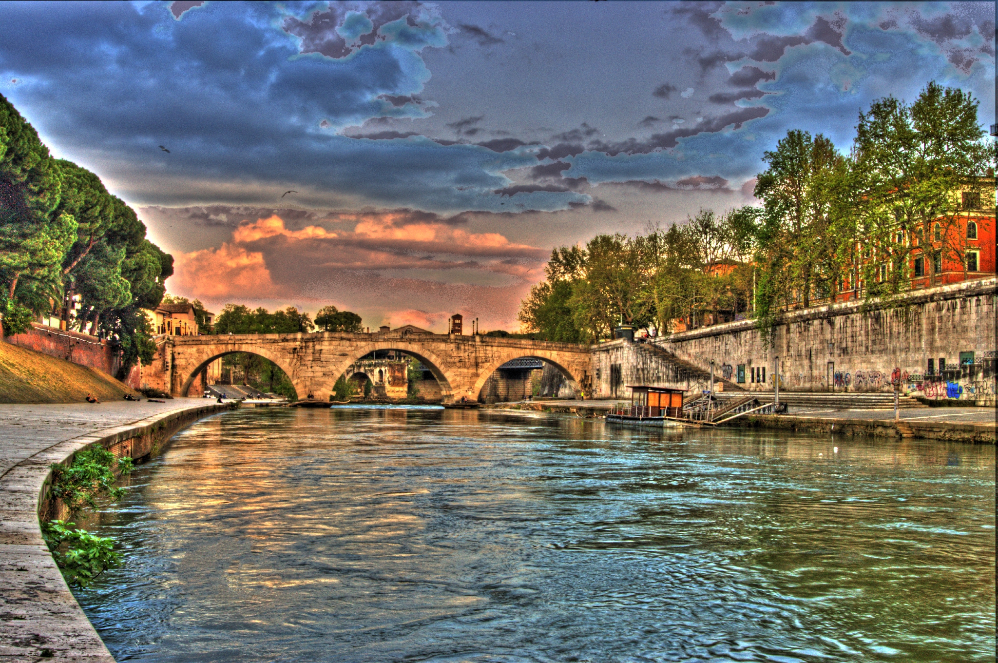 Isola Tiberina HDR