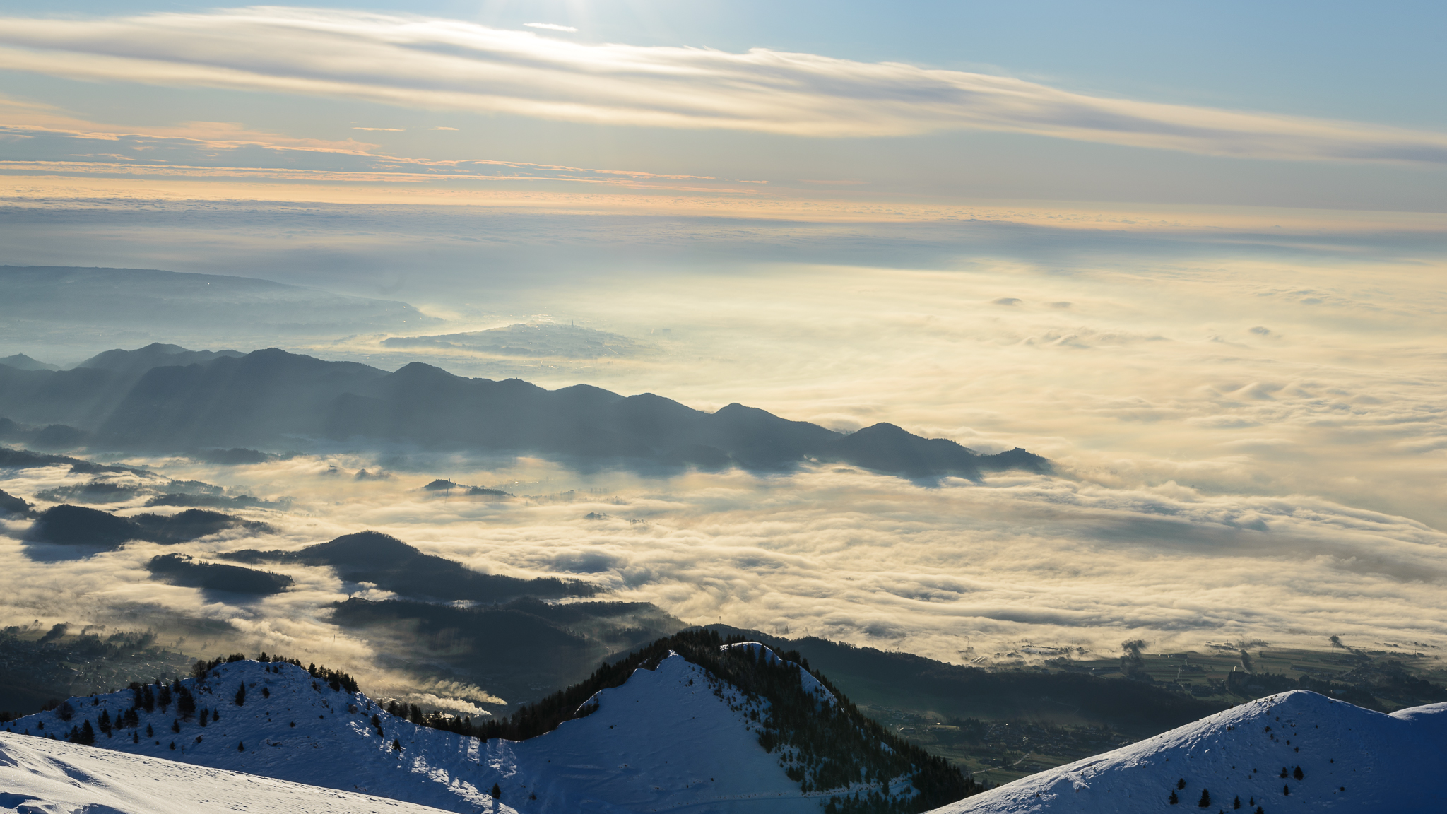 Sunrise at Cima Grappa