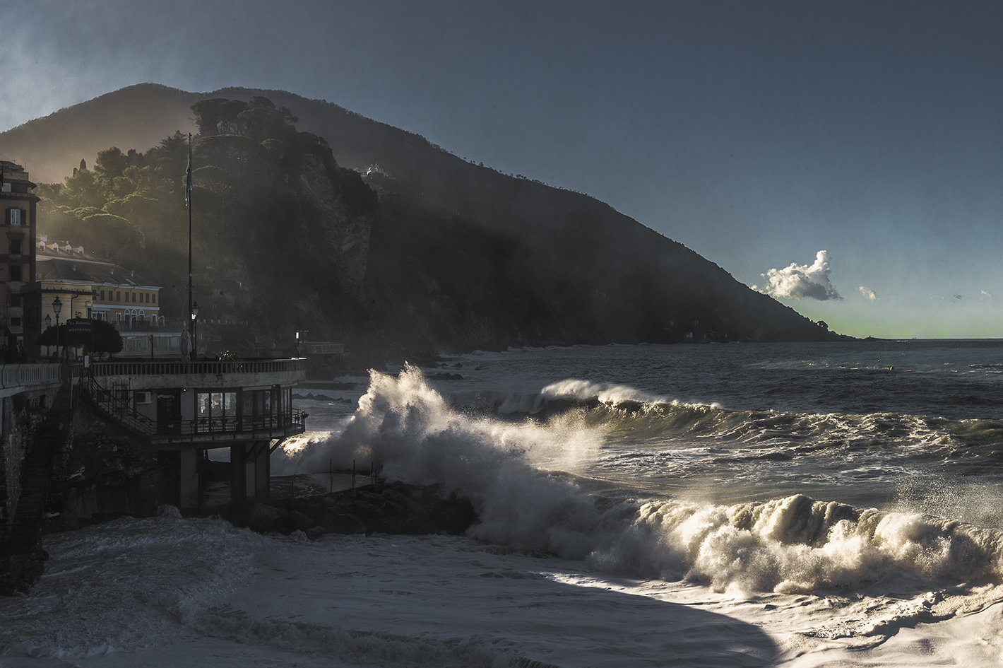 Storm in camogli