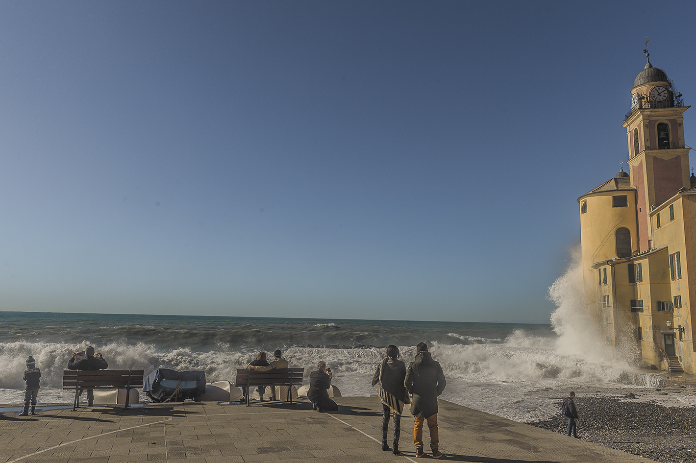 Storm in camogli