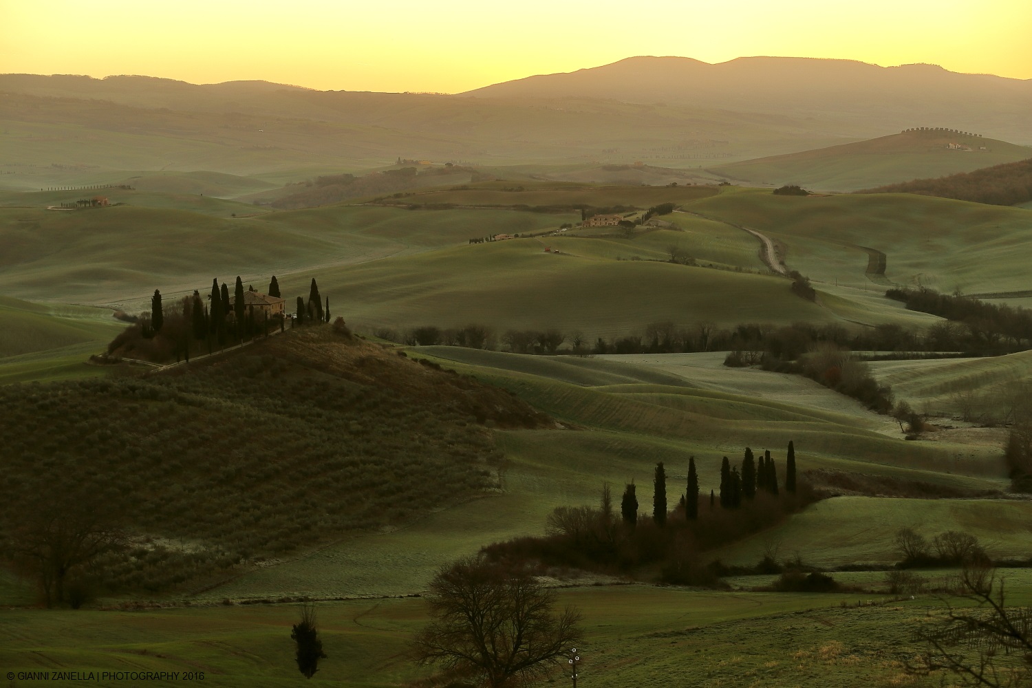 The dawn of a winter morning