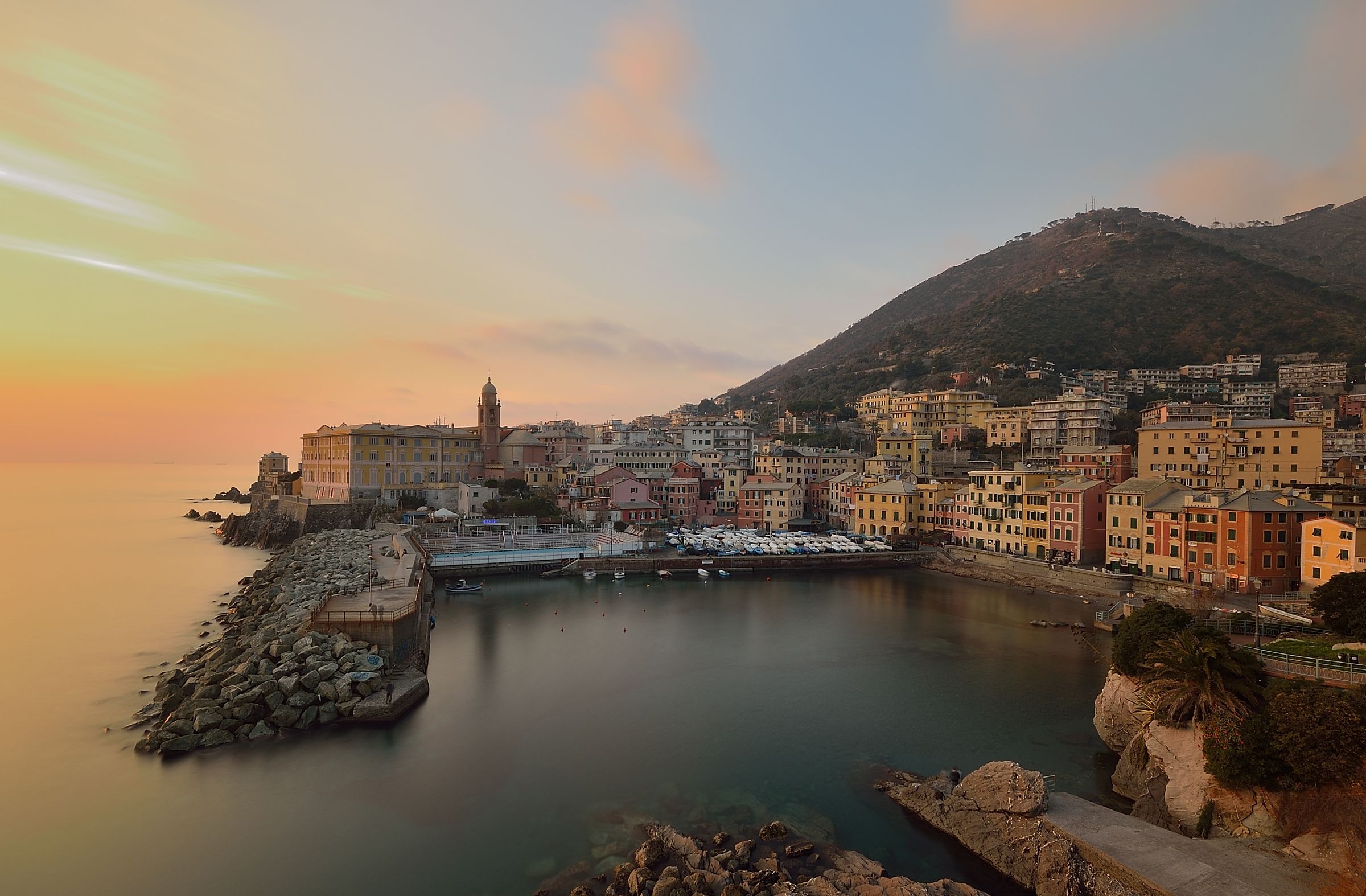 Nervi at sunset