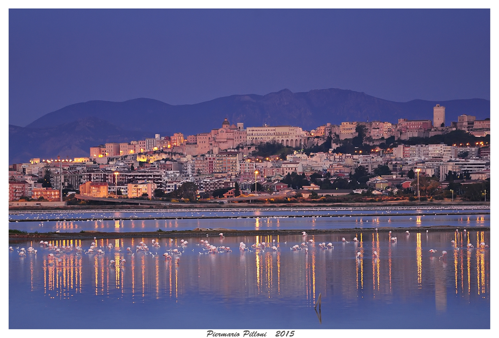 Cagliari all'alba da Molentargius