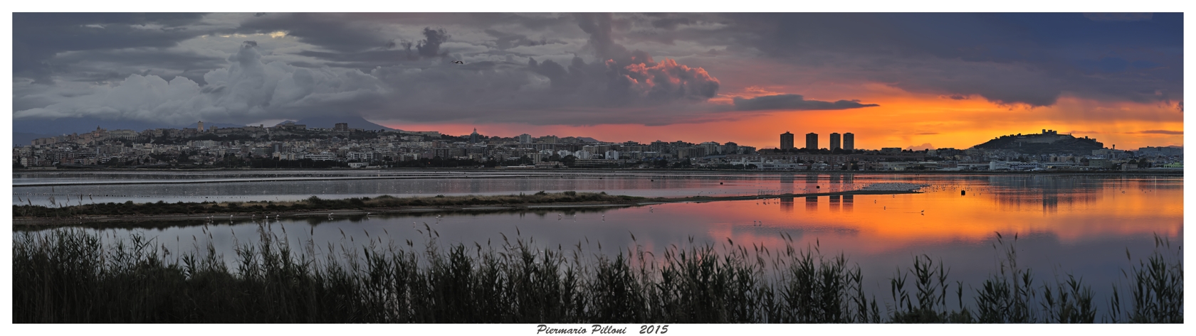 Tramonto a Molentargius