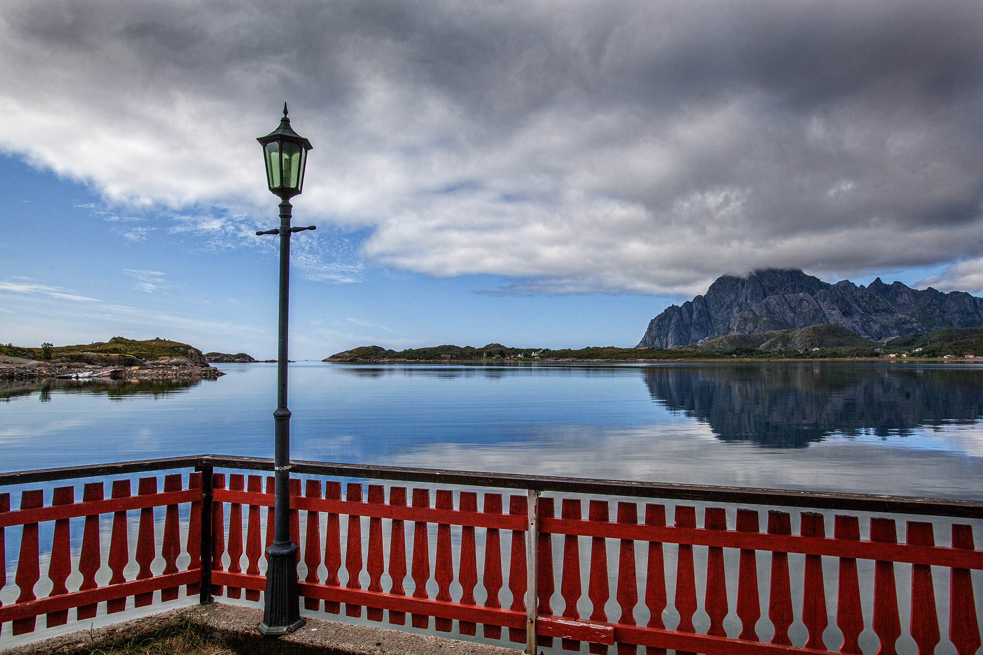 balcony overlooking (Lofoten)