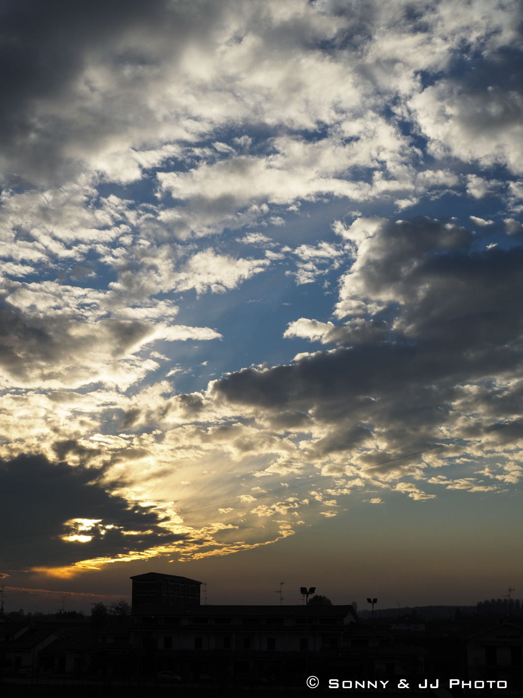 Tramonto sull'argine del Po