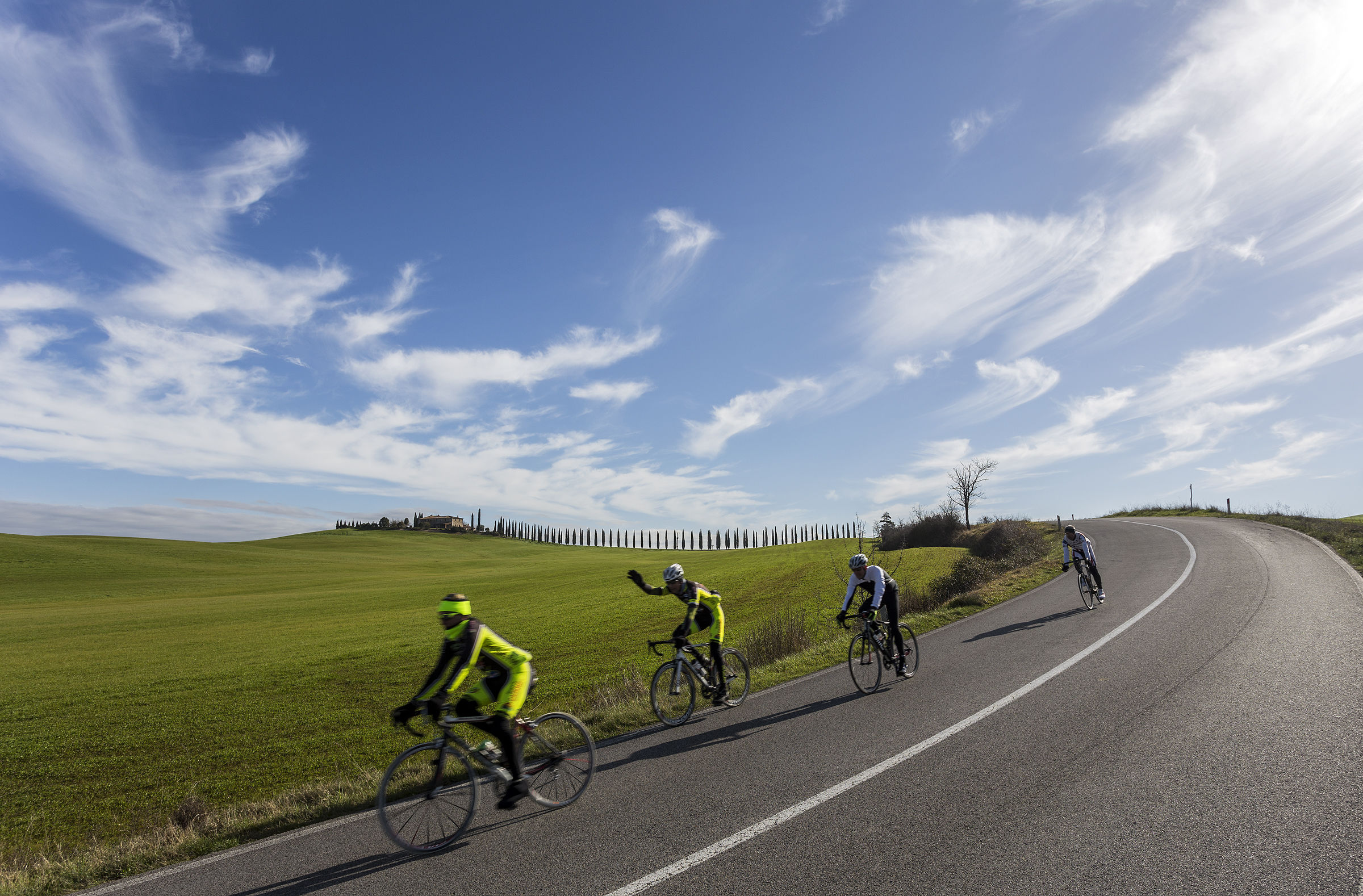 Riding in Val d'Orcia