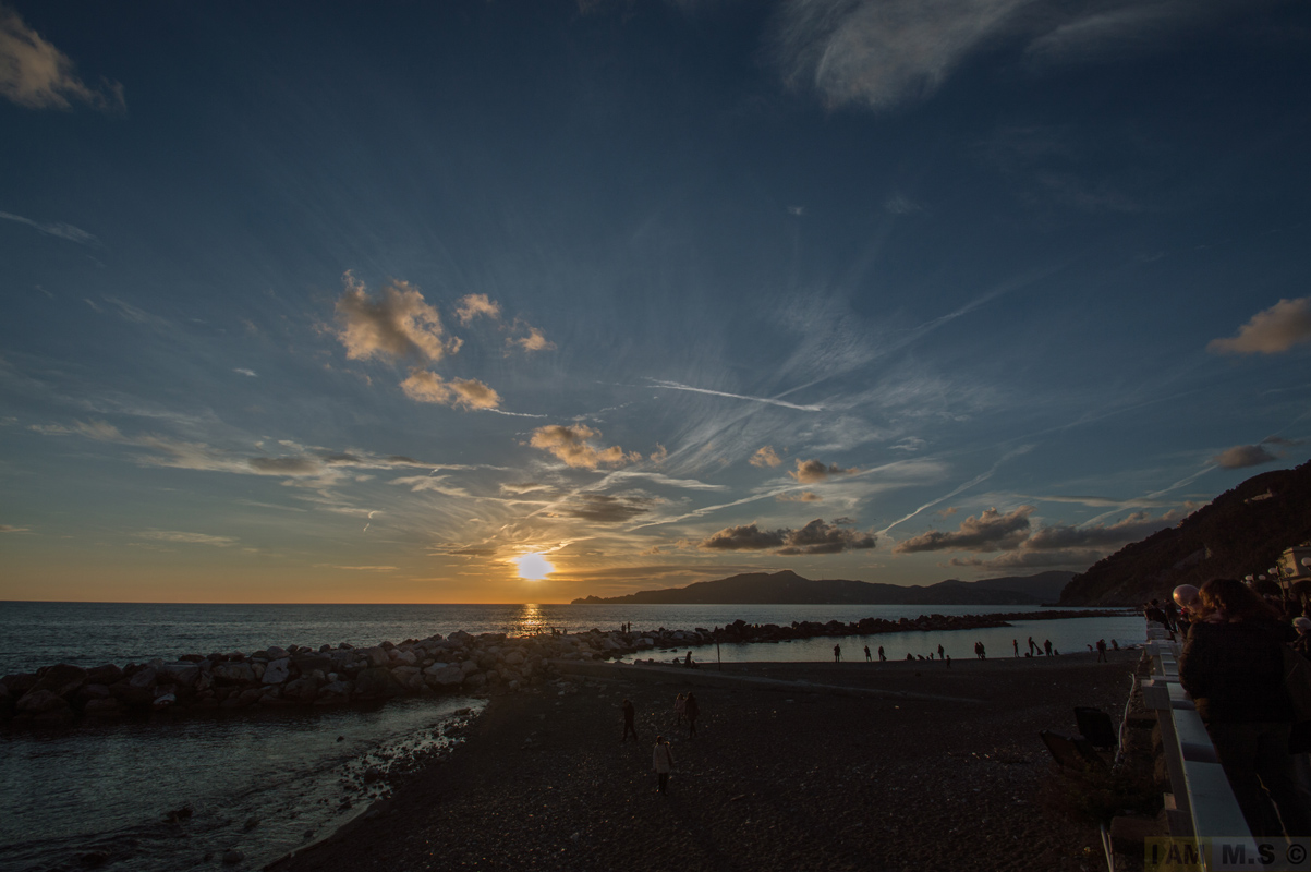Sunset on Chiavari