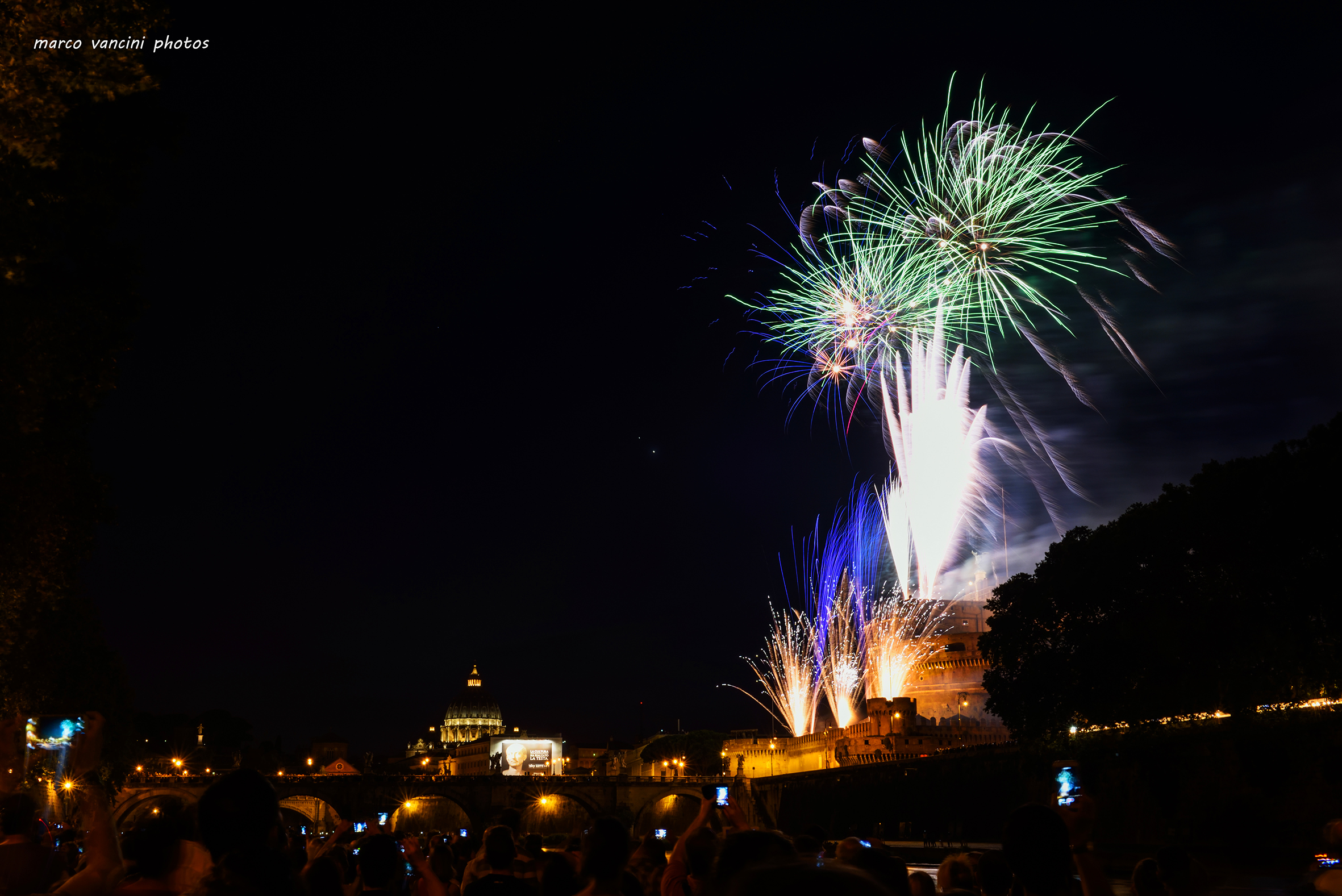 Fireworks in rome