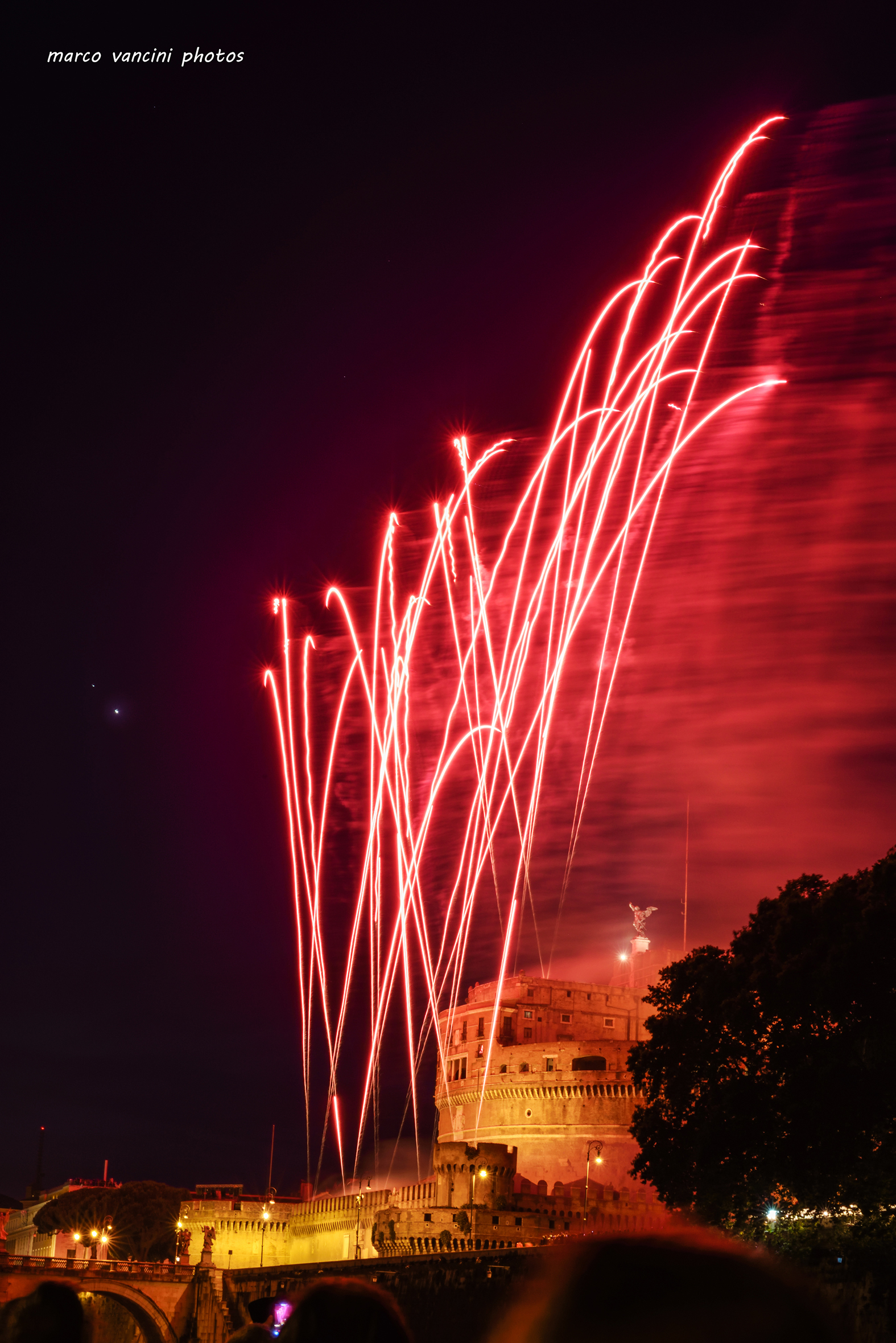 Fireworks in rome