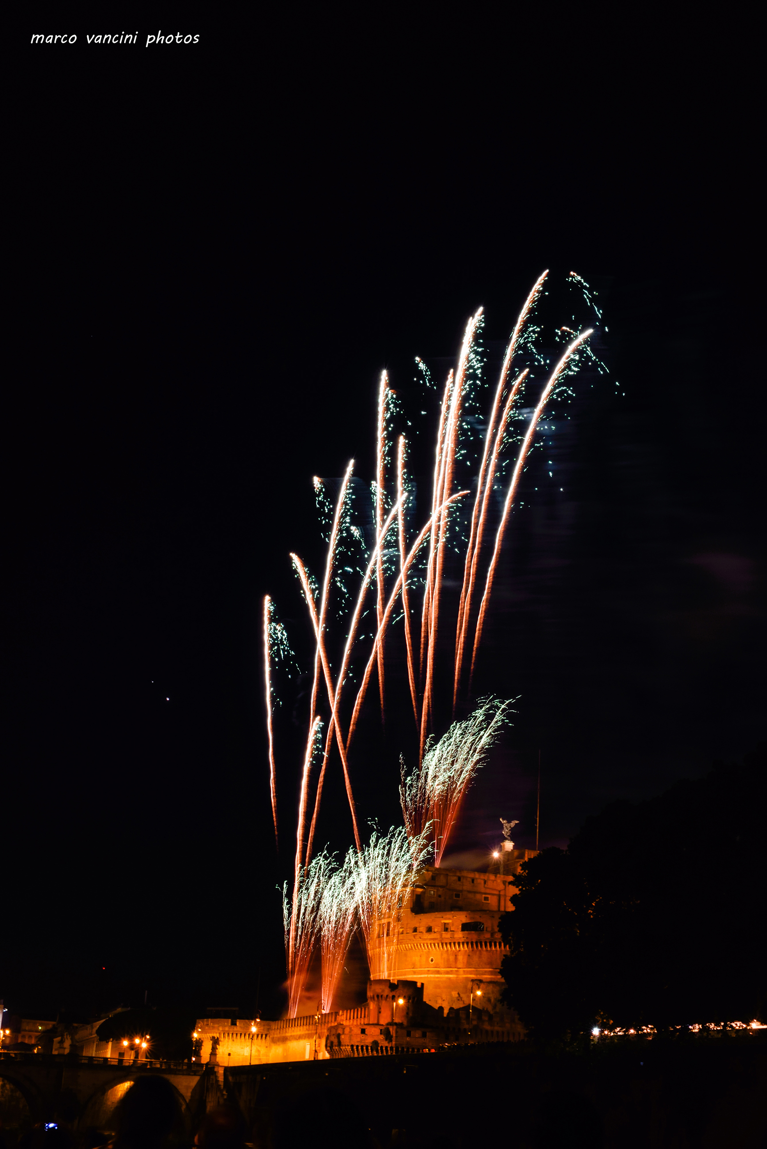 Fireworks in rome