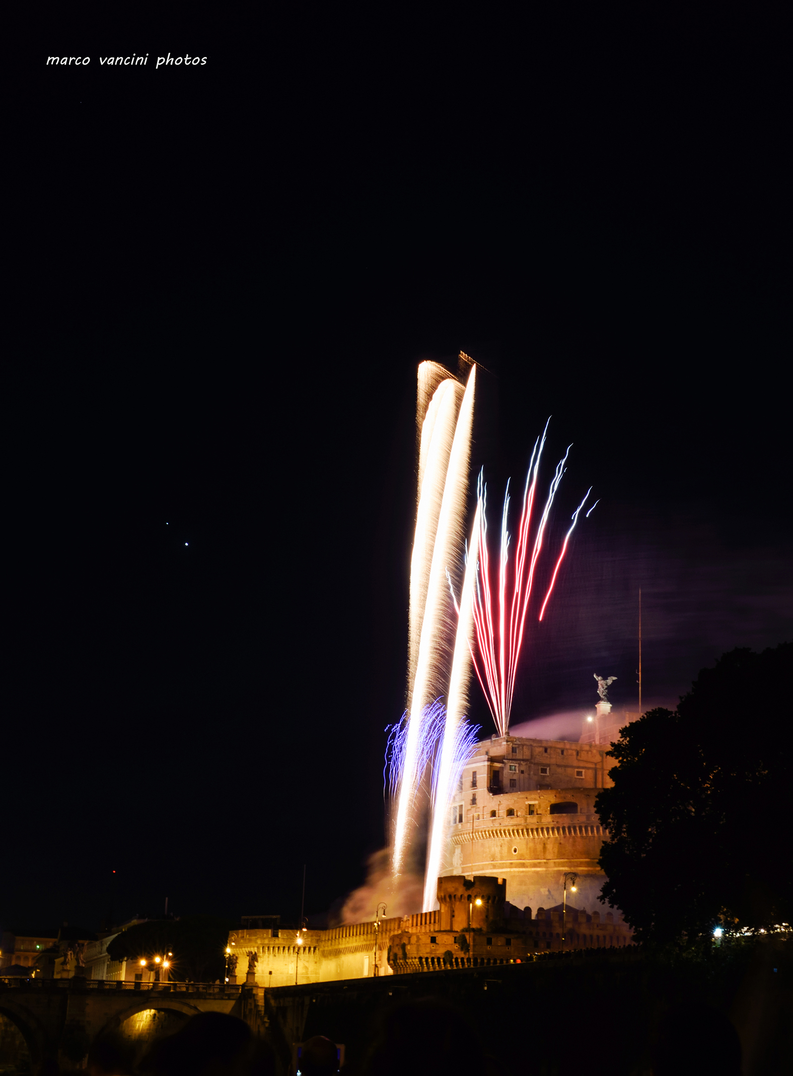 Fireworks in rome
