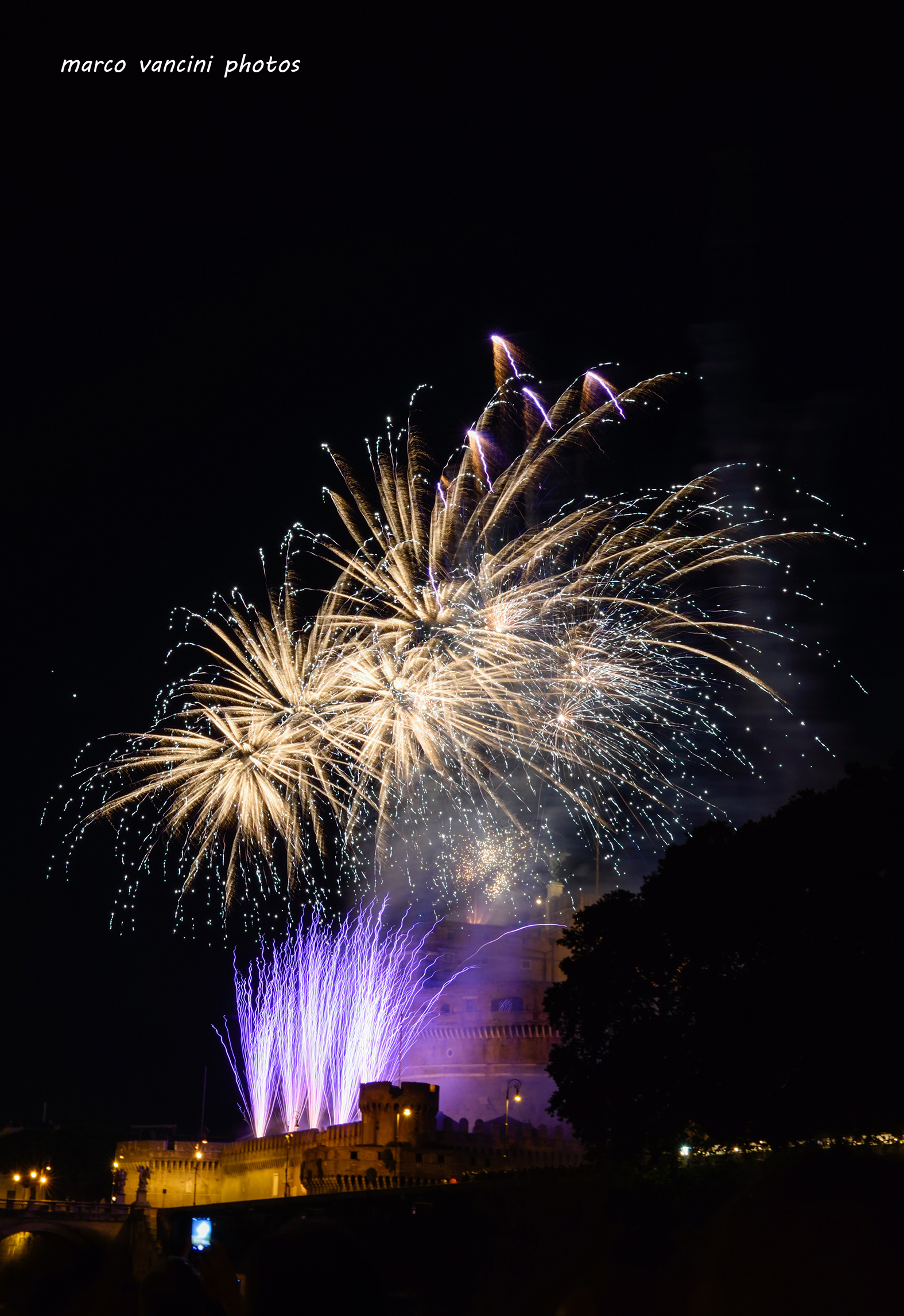 Fireworks in rome
