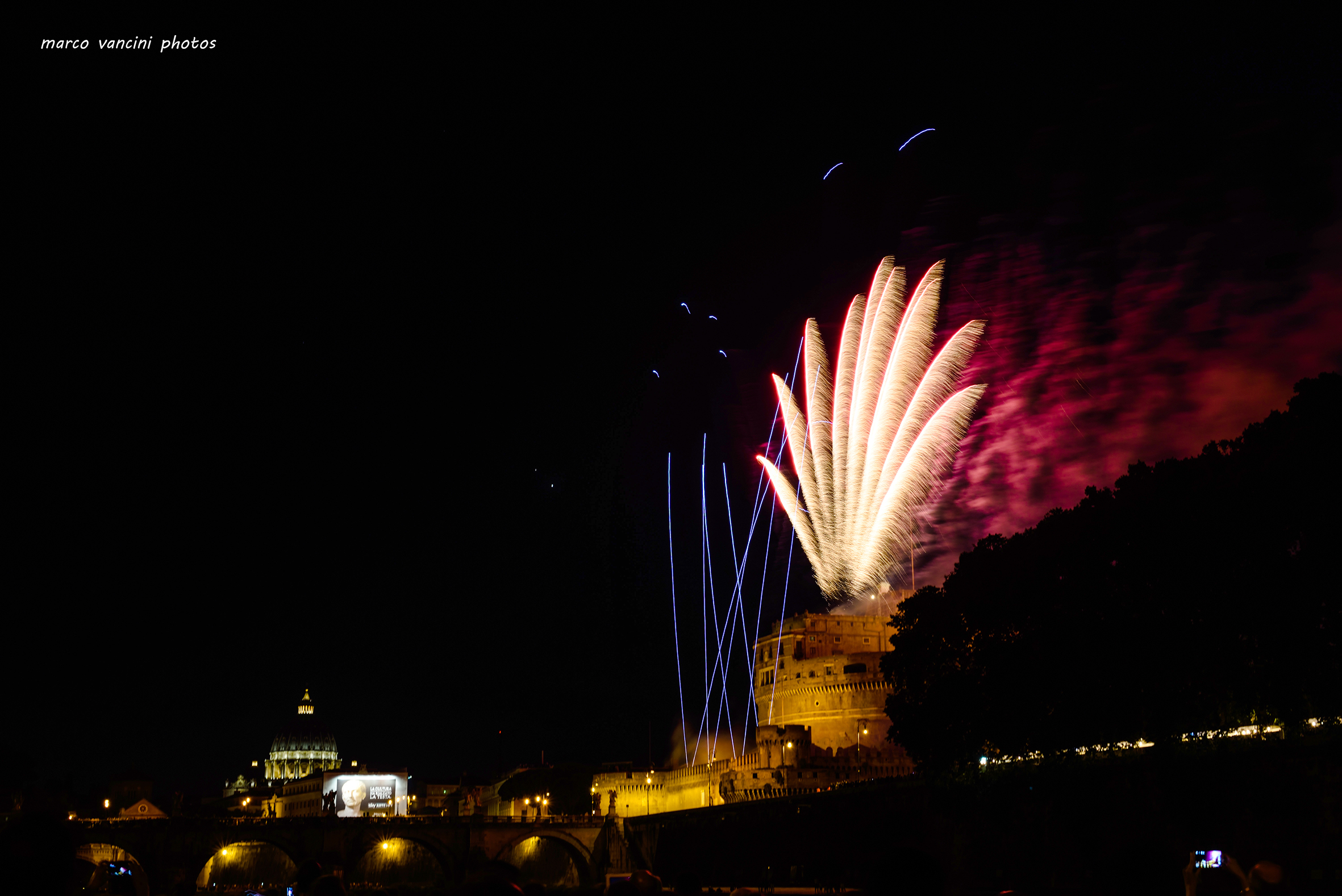 Fireworks in rome