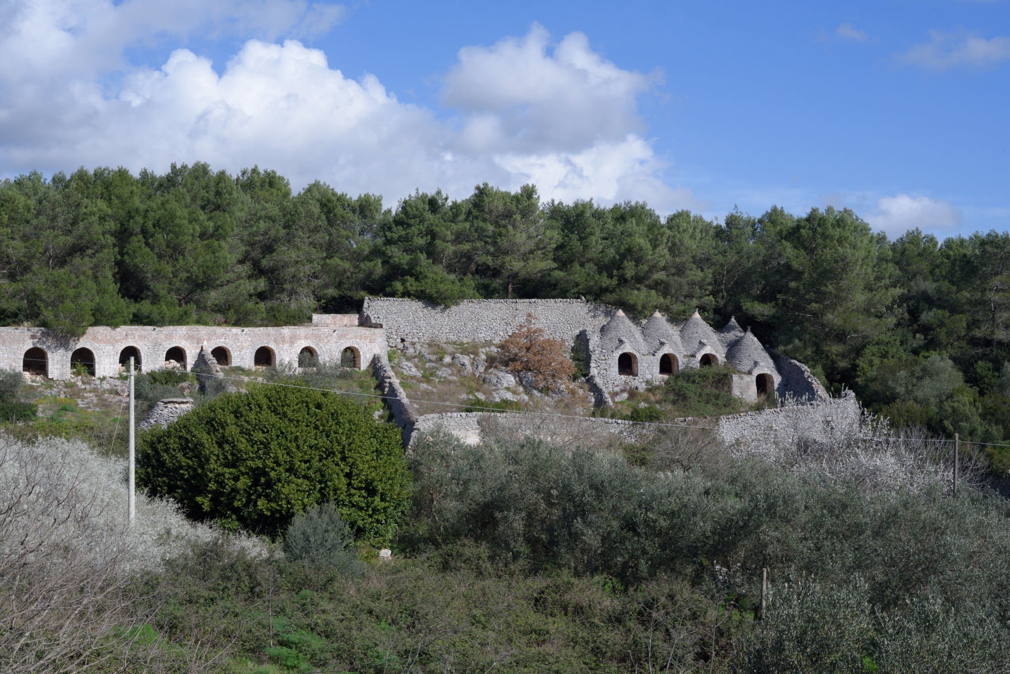 Bizarre ancient farms in puglie