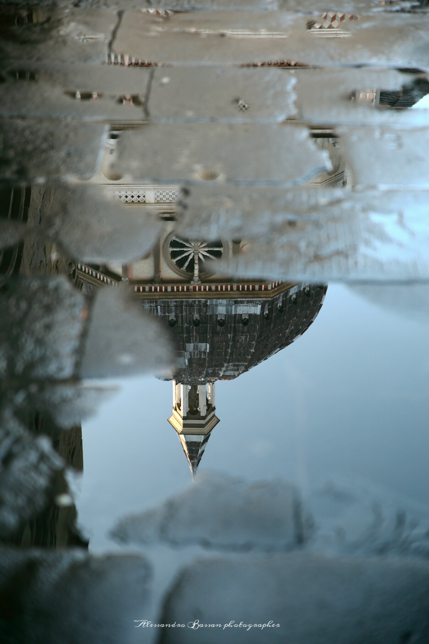 Reflection in the Upper Town-Baptistery of Colleoni
