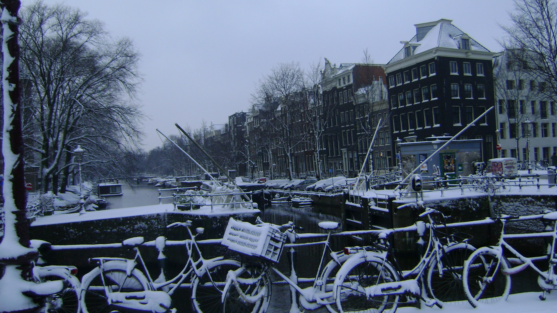 between the channels Snow