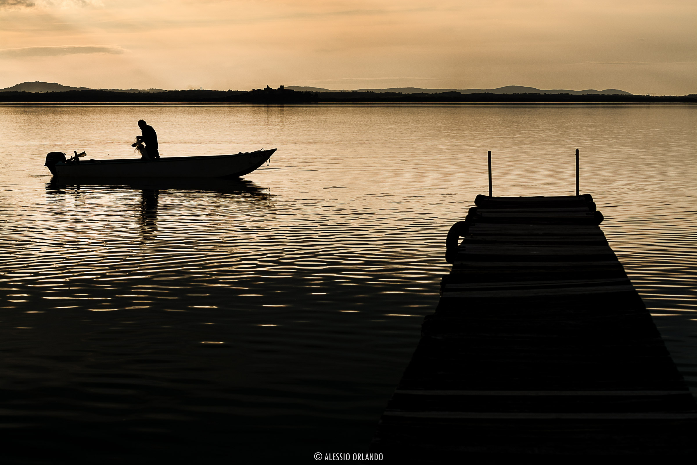 Fishing force pulls fisherman