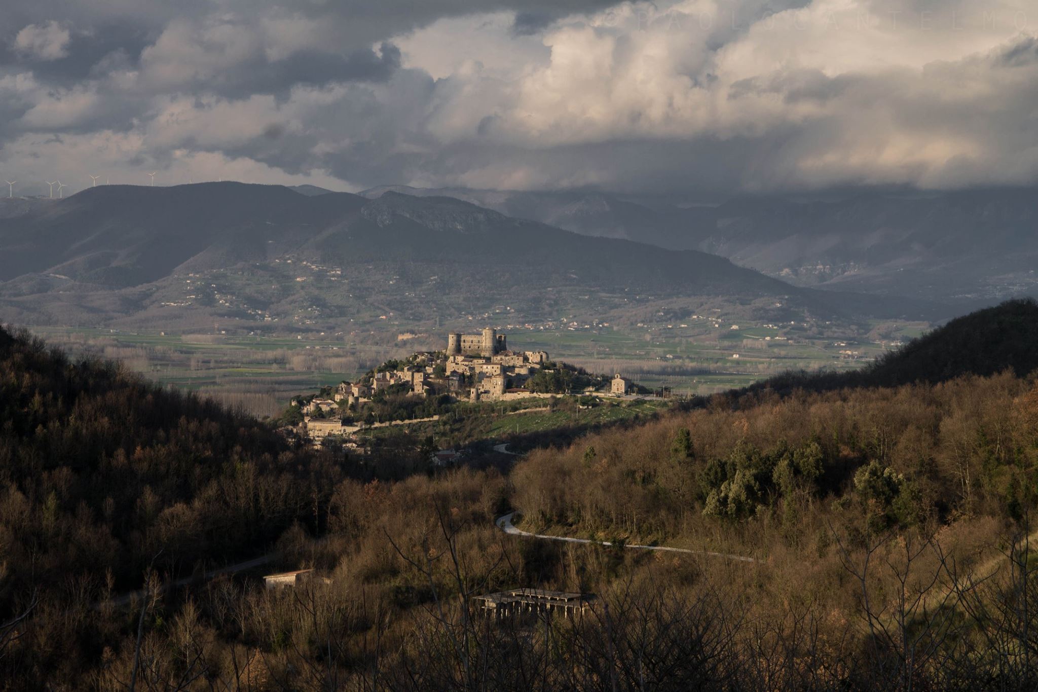 A storm on the castle