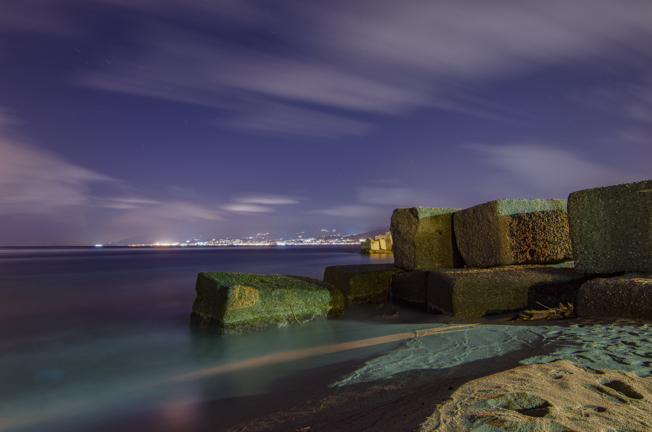 Night seascape