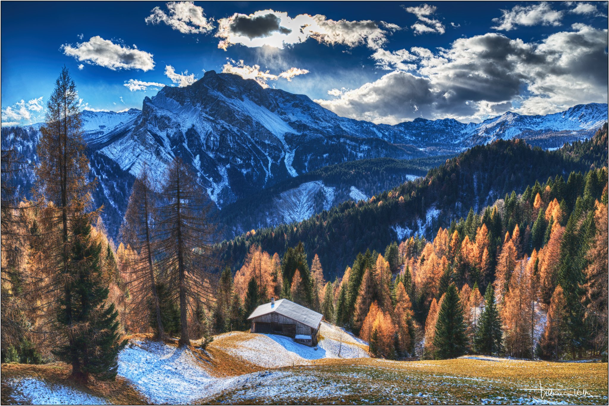 Autumn in the mountains.