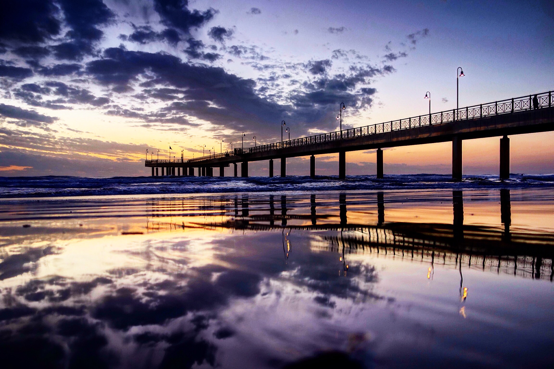 Reflection of clouds