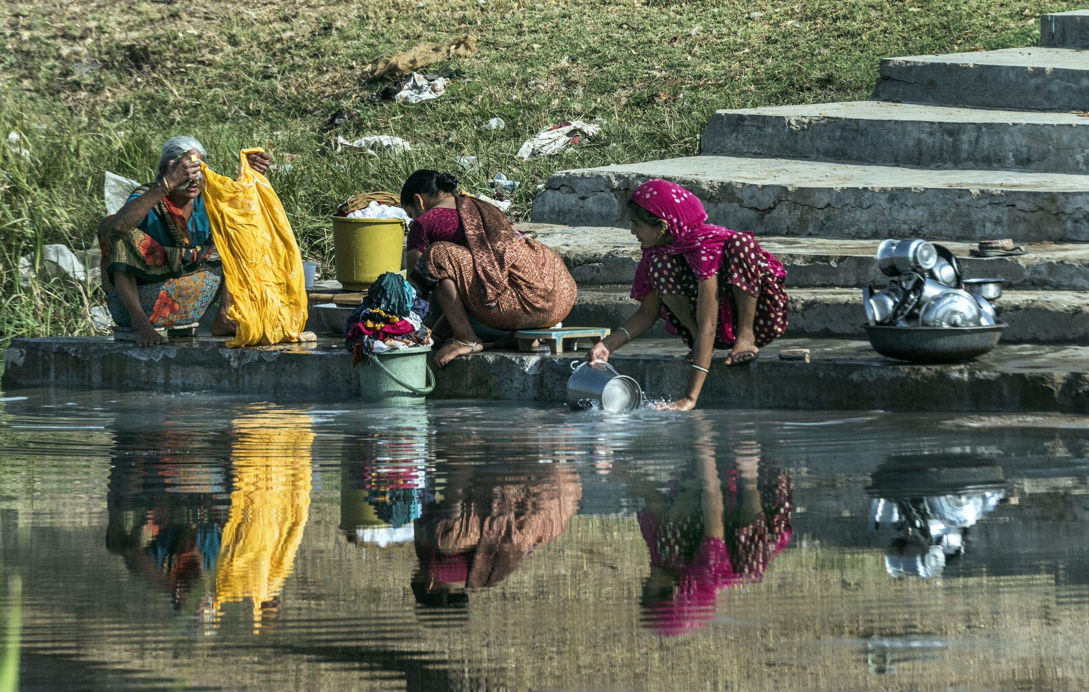 Gujarat 2015 - Lungo un fiume