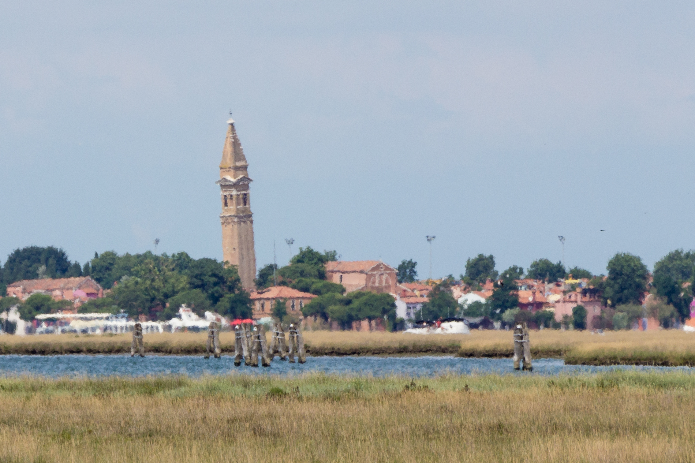 Watercolor with canvas .... Campanile from Lio Piccolo