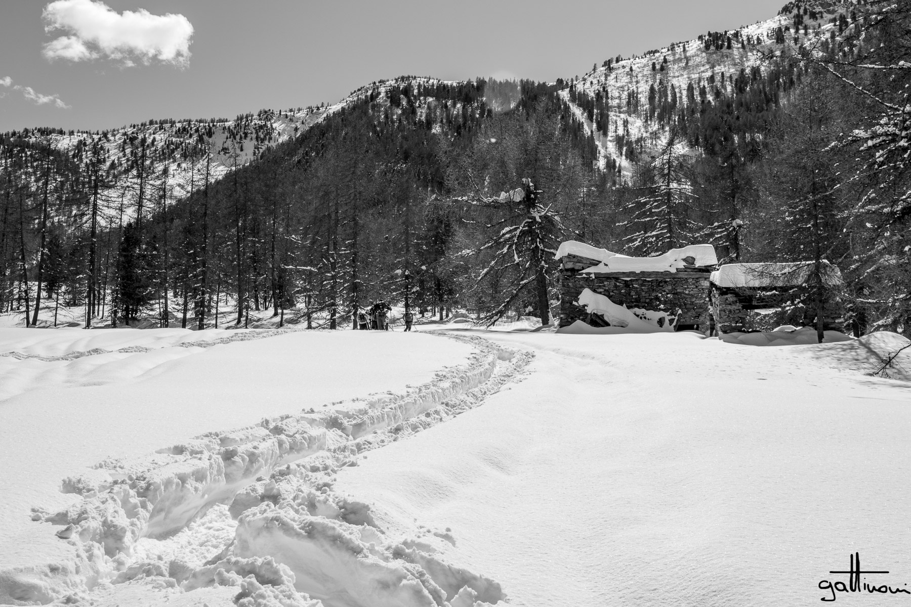 Excursion to the township Tenou val varaita piedmont