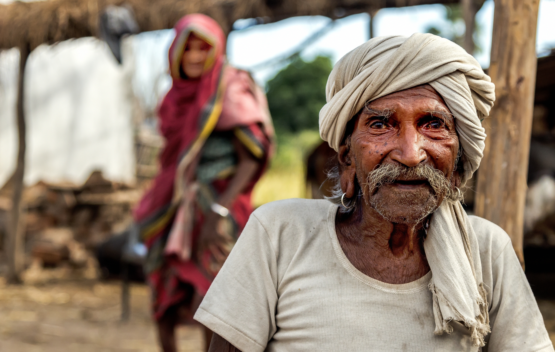 Gujarat 2015 - Anziano contadino