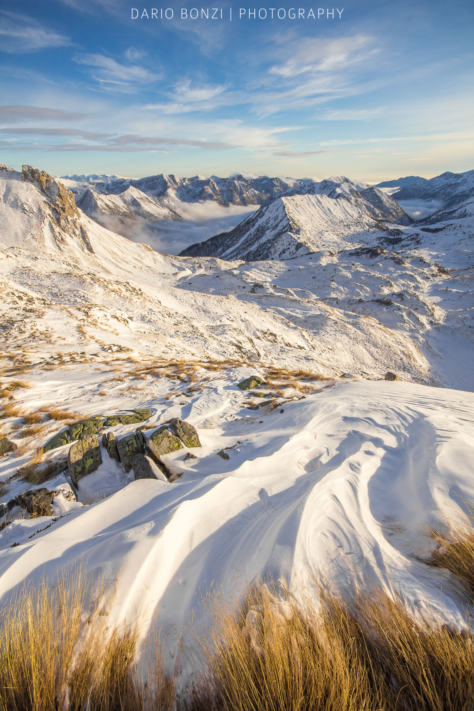 Sfumature nella neve, sfumature nel cielo