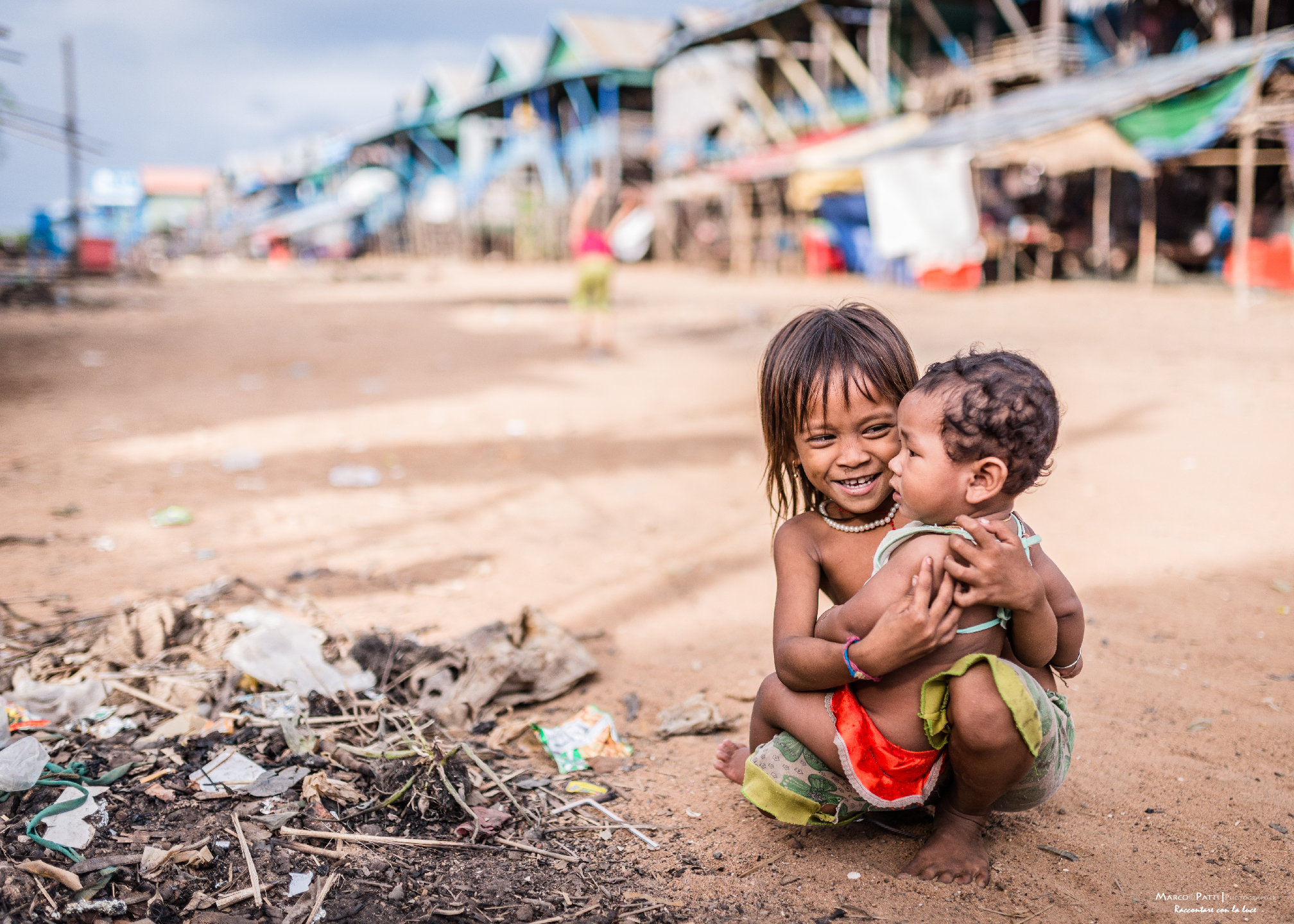 Happiness in the eyes of those who have nothing