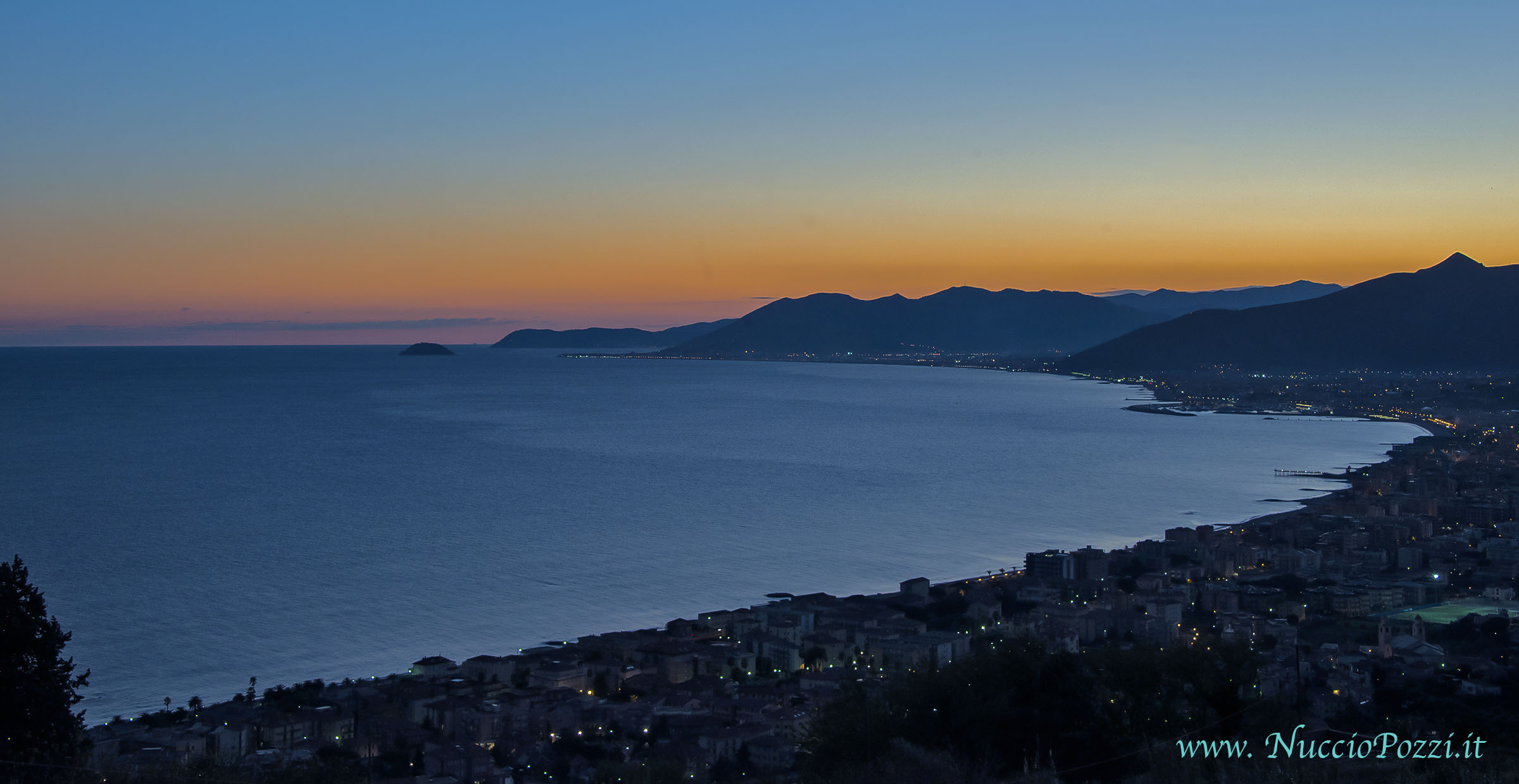Sunset from Borgio Verezzi SV
