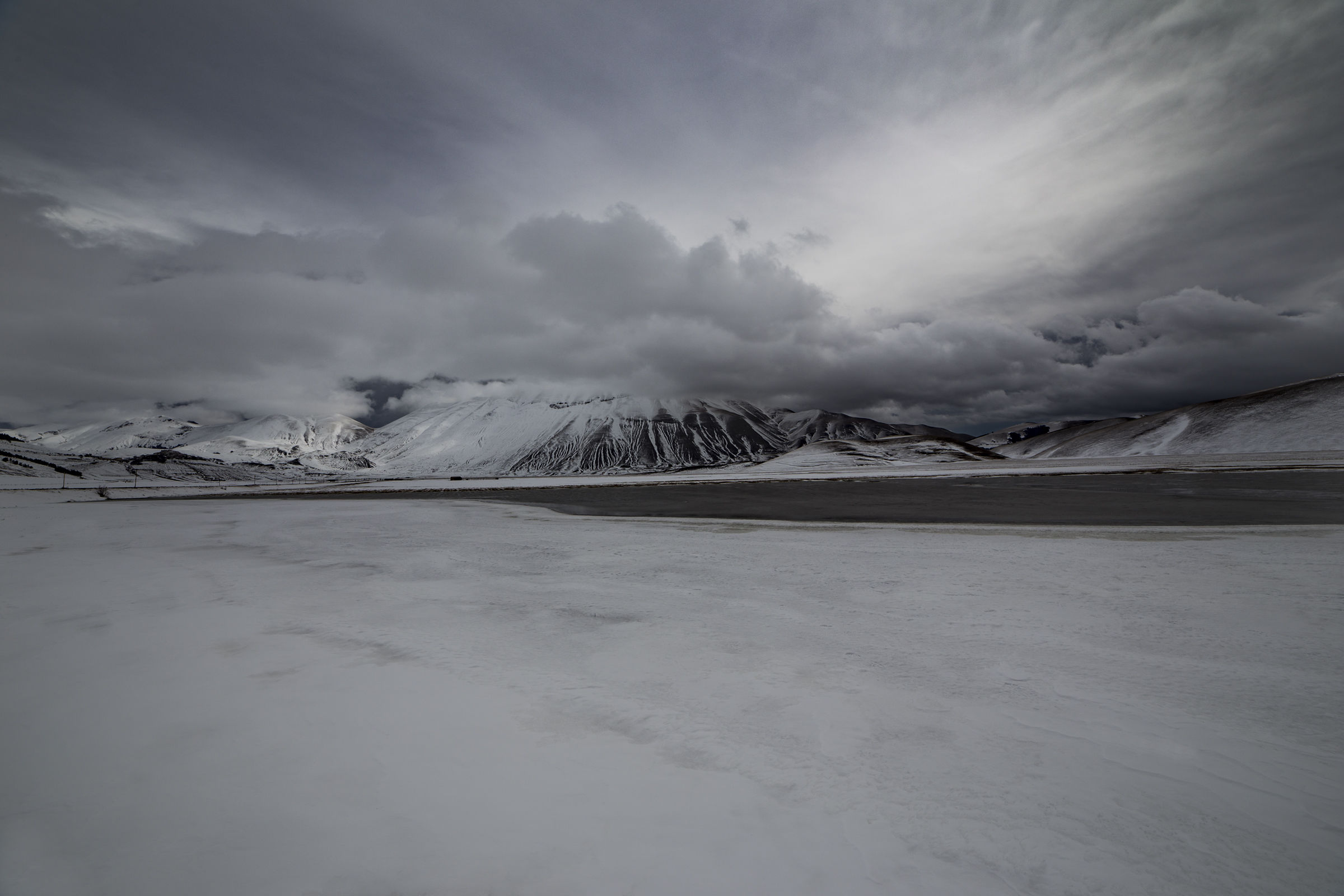 Fa molto freddo a Castelluccio