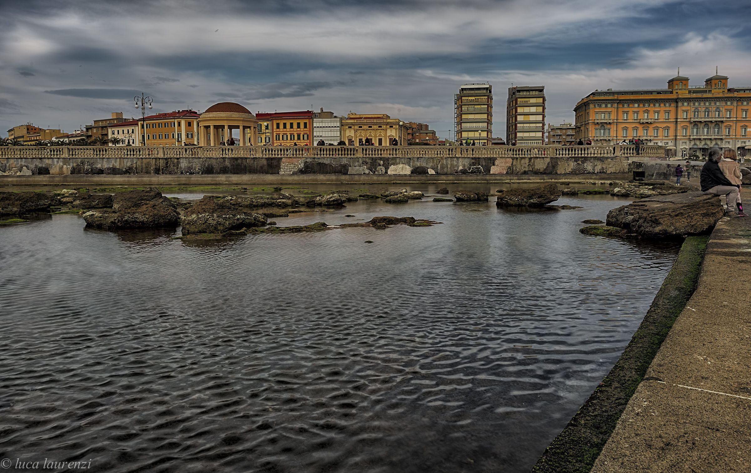 The Mascagni terrace overlooking the sea