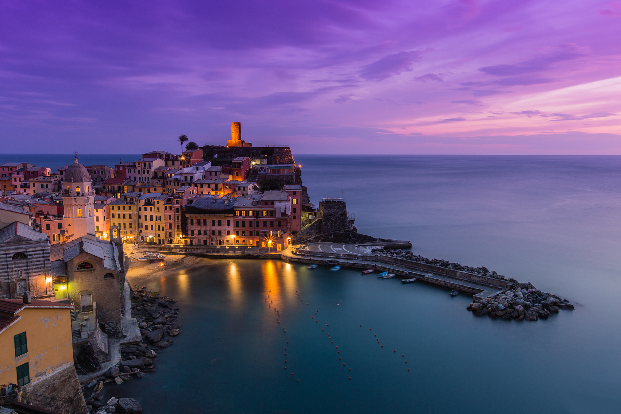 Vernazza by night